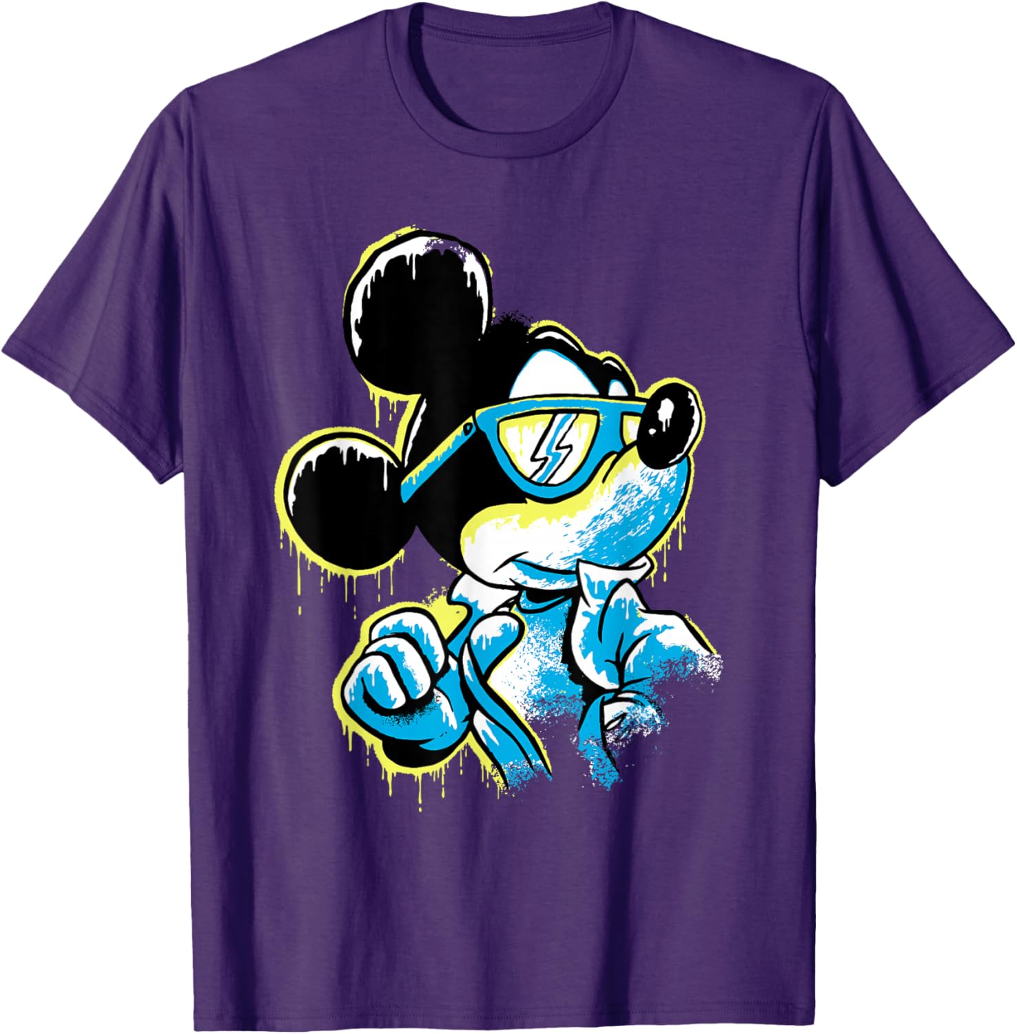 Disney Mickey Mouse Icy Cool Paint Drip T-Shirt for Fun Fashion Lovers - 13