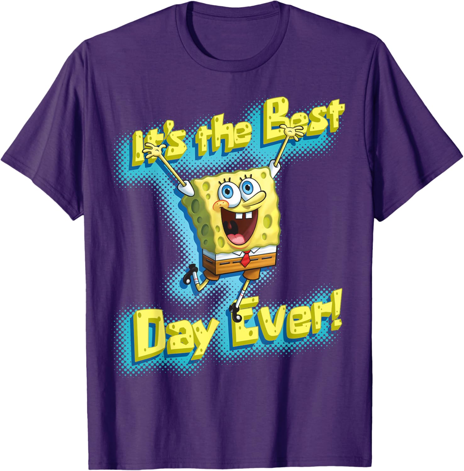 Mademark SpongeBob SquarePants Best Day Ever T-Shirt for Fun Fans - 11