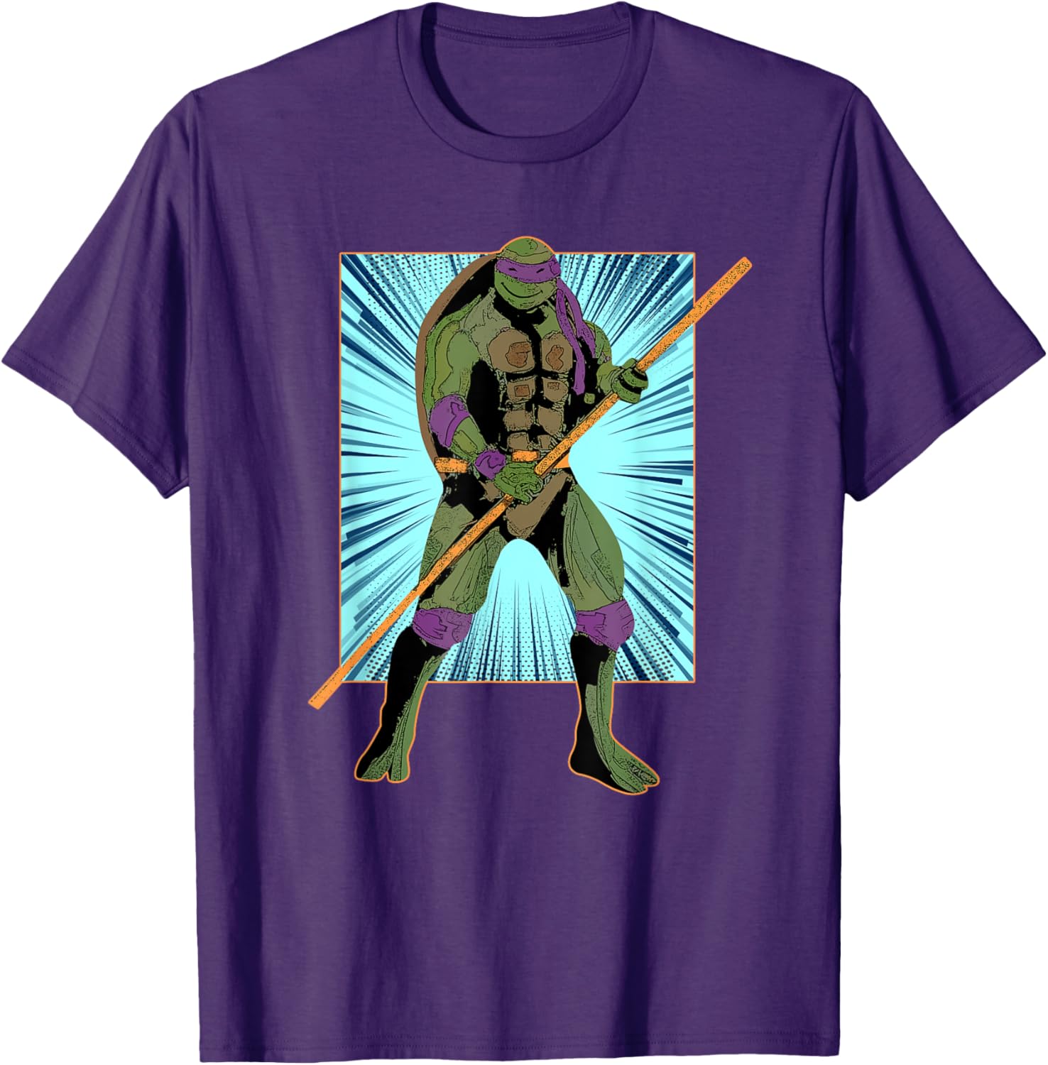 Mademark Donatello Retro Style Burst T-Shirt for TMNT Fans - 4