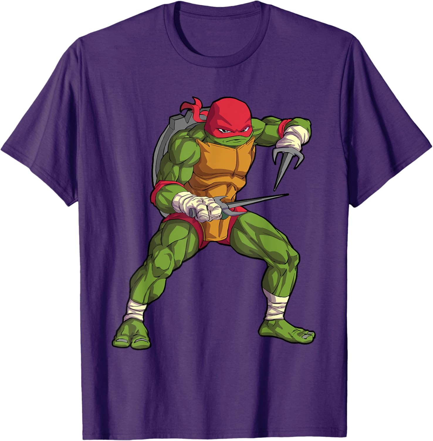 Mademark Raphael Tonfas Fighting Stance T-Shirt for TMNT Fans - 11