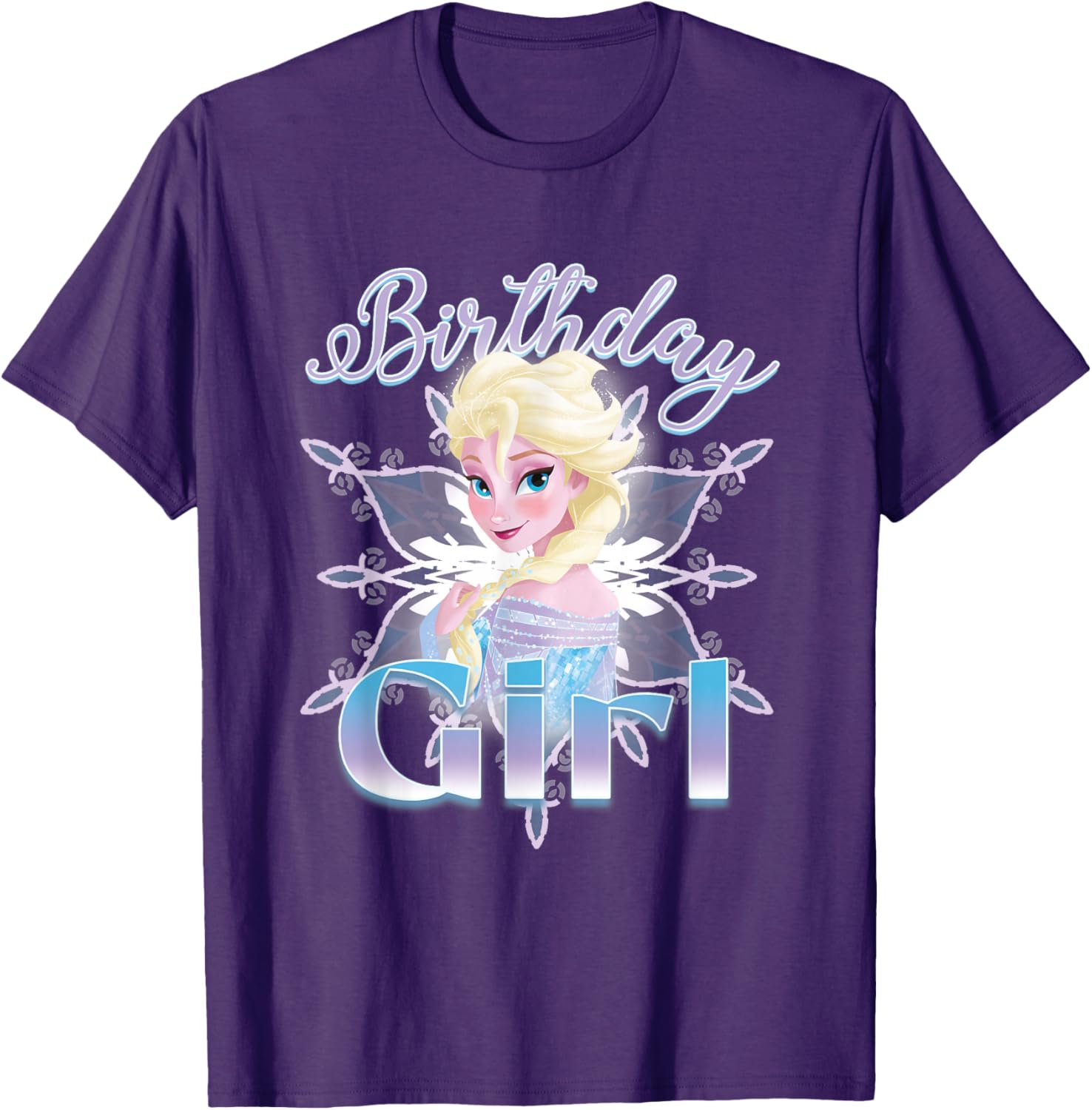 Disney Frozen Elsa Birthday Girl T-Shirt for Girls - Cute Graphic Tee - 2