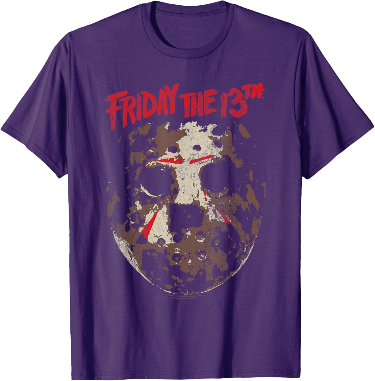 Friday the 13th Rough Mask T-Shirt for Fans of Horror and Style - 9