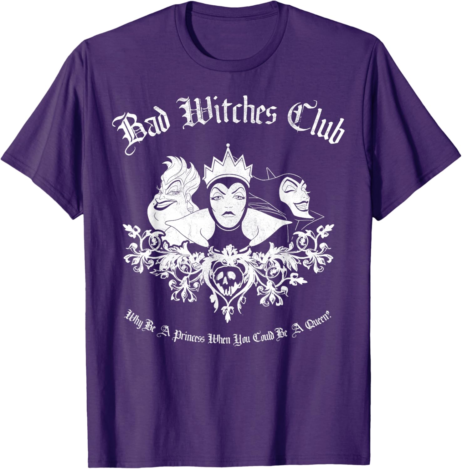 Disney Villains Bad Witches Club Vintage T-Shirt for Fans and Collectors - 3