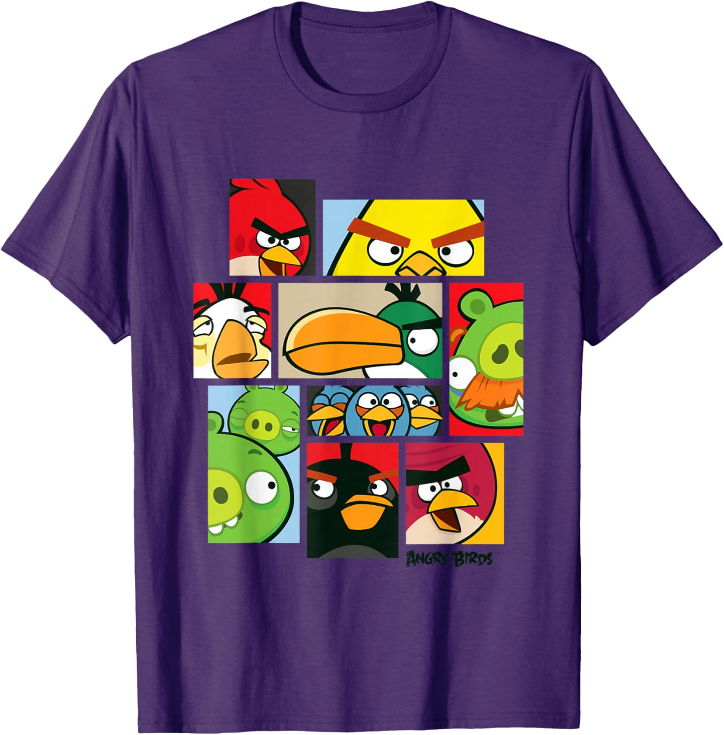 Angry Birds Collage T-Shirt Official Merchandise for Fun Fashion Lovers - 13