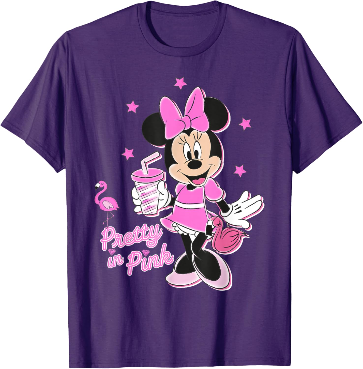 Disney Minnie Mouse Pretty in Pink T-Shirt for Stylish Kids and Adults - 10
