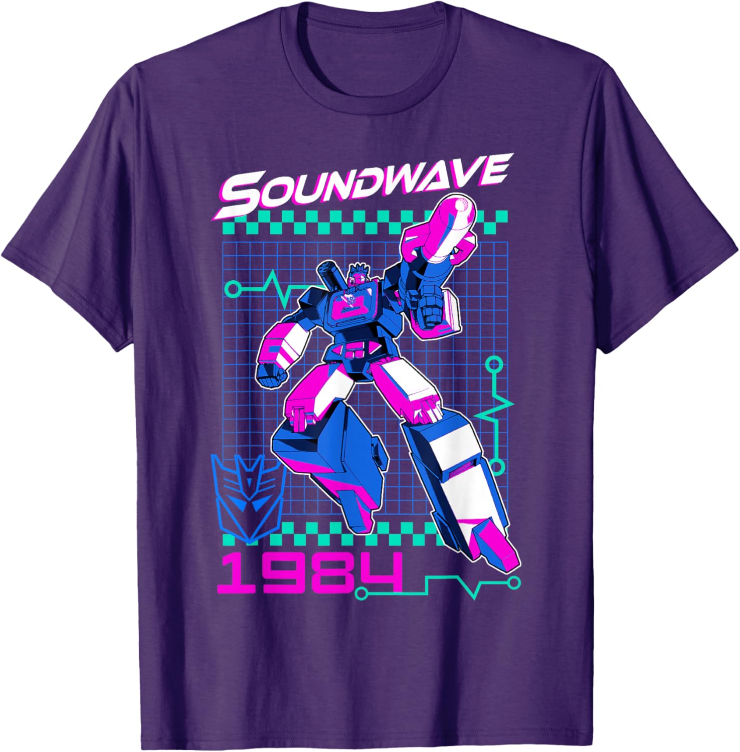 Transformers Soundwave 1984 Retro Unisex T-Shirt Black Small - 3