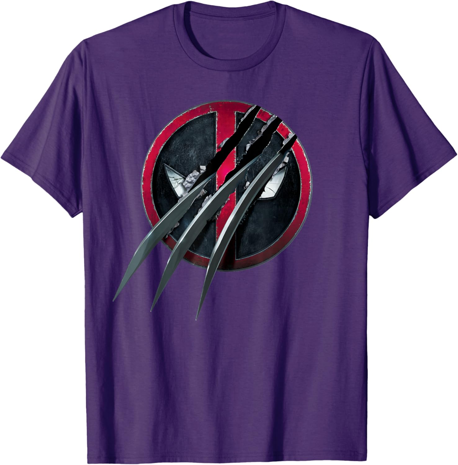Deadpool and Wolverine Icon T-Shirt with Claws for Marvel Fans - 5