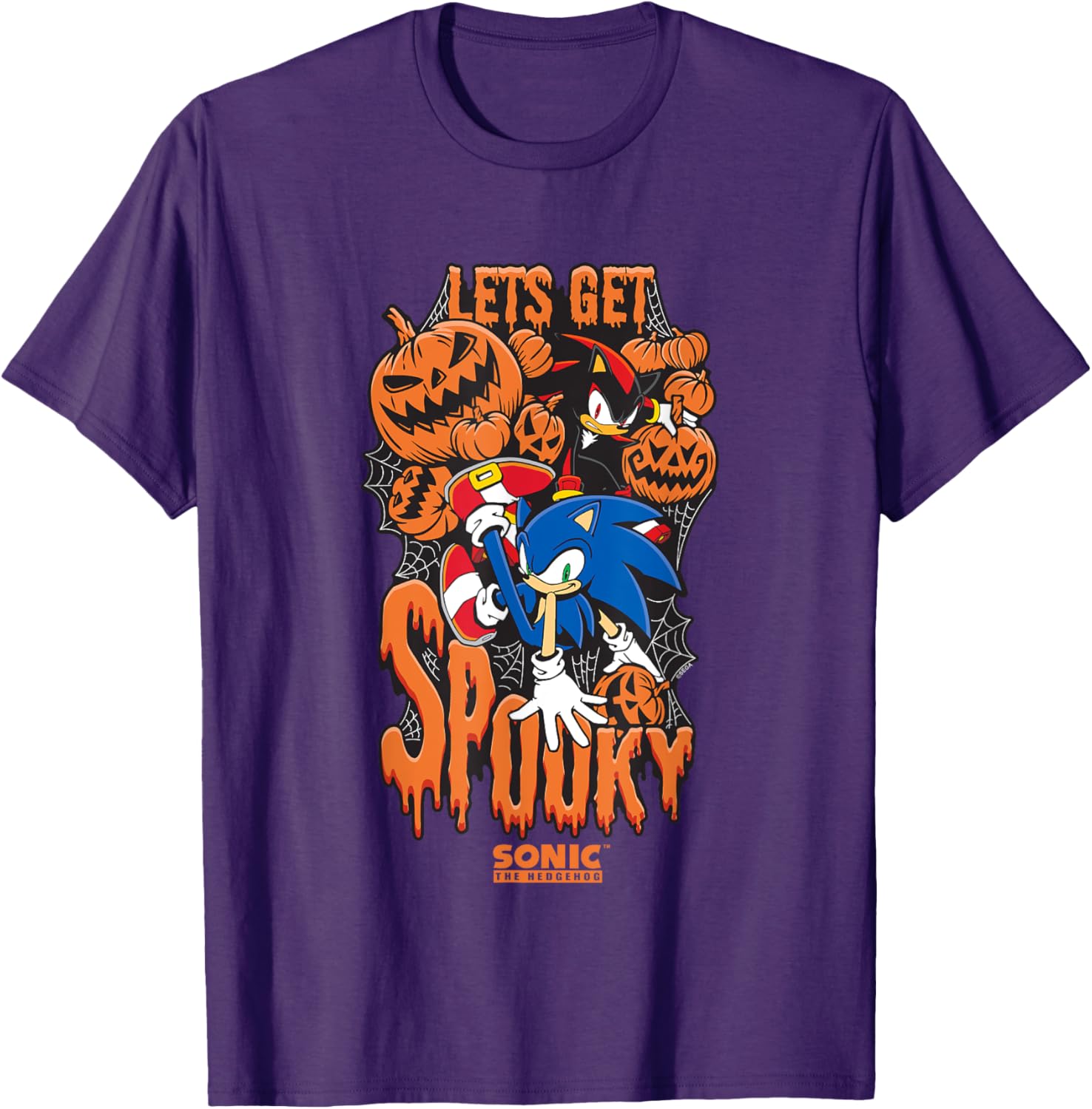 Sonic The Hedgehog Halloween Spooky T-Shirt for Fans of Sonic & Shadow - 9