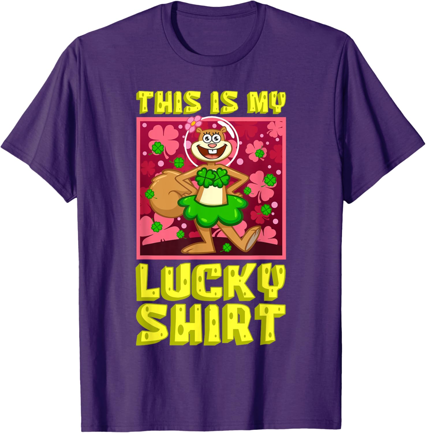 Mademark SpongeBob SquarePants Sandy Lucky St Patrick's Day T-Shirt - 8