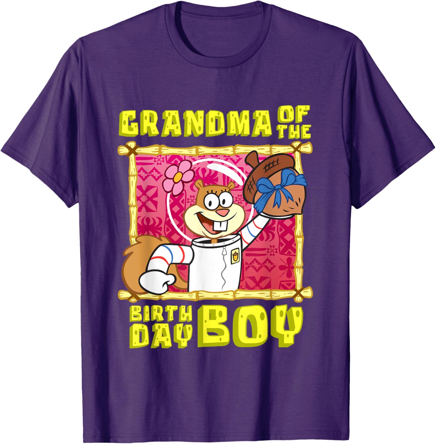 Mademark SpongeBob Sandy Grandma Birthday Boy T-Shirt Gift for Grandma - 12