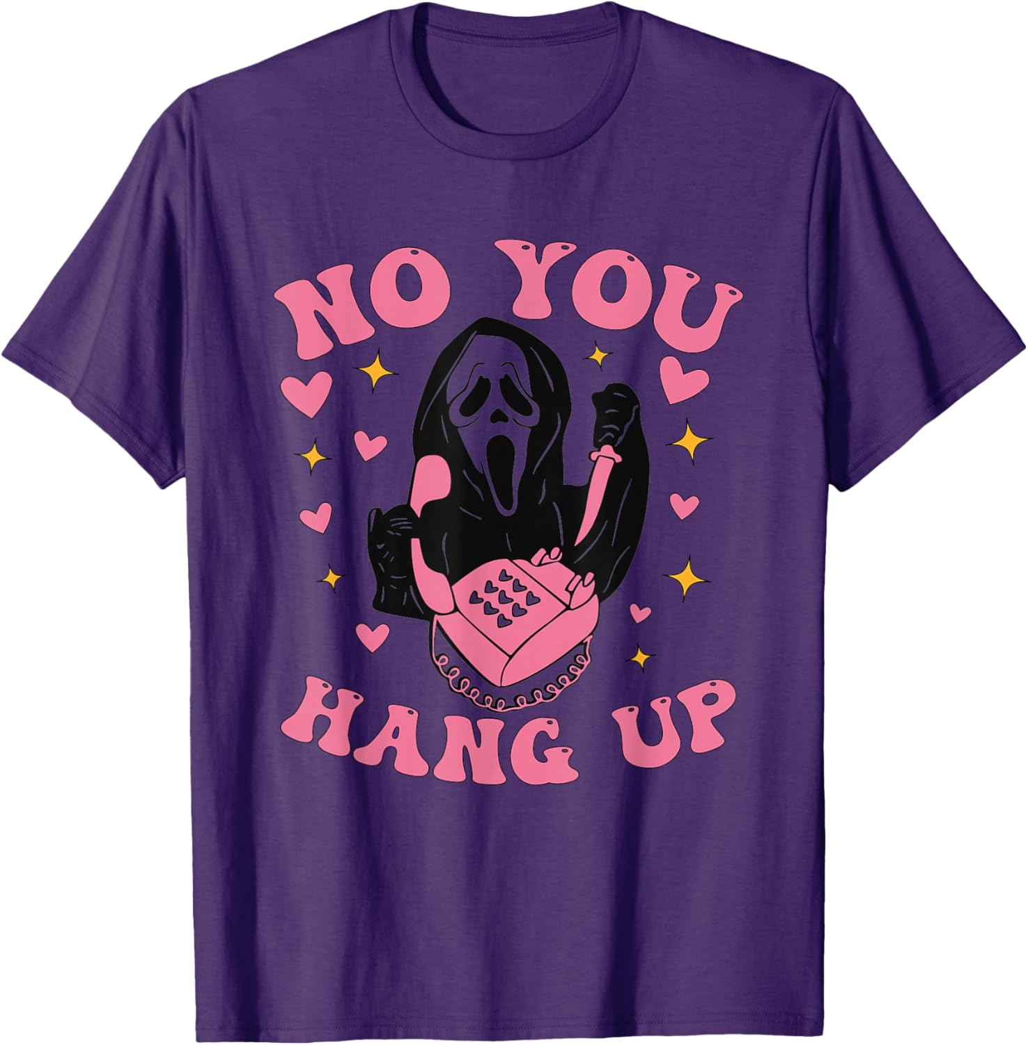 Funny Ghost Calling Halloween Costume T-Shirt Perfect for Spooky Fun - 1