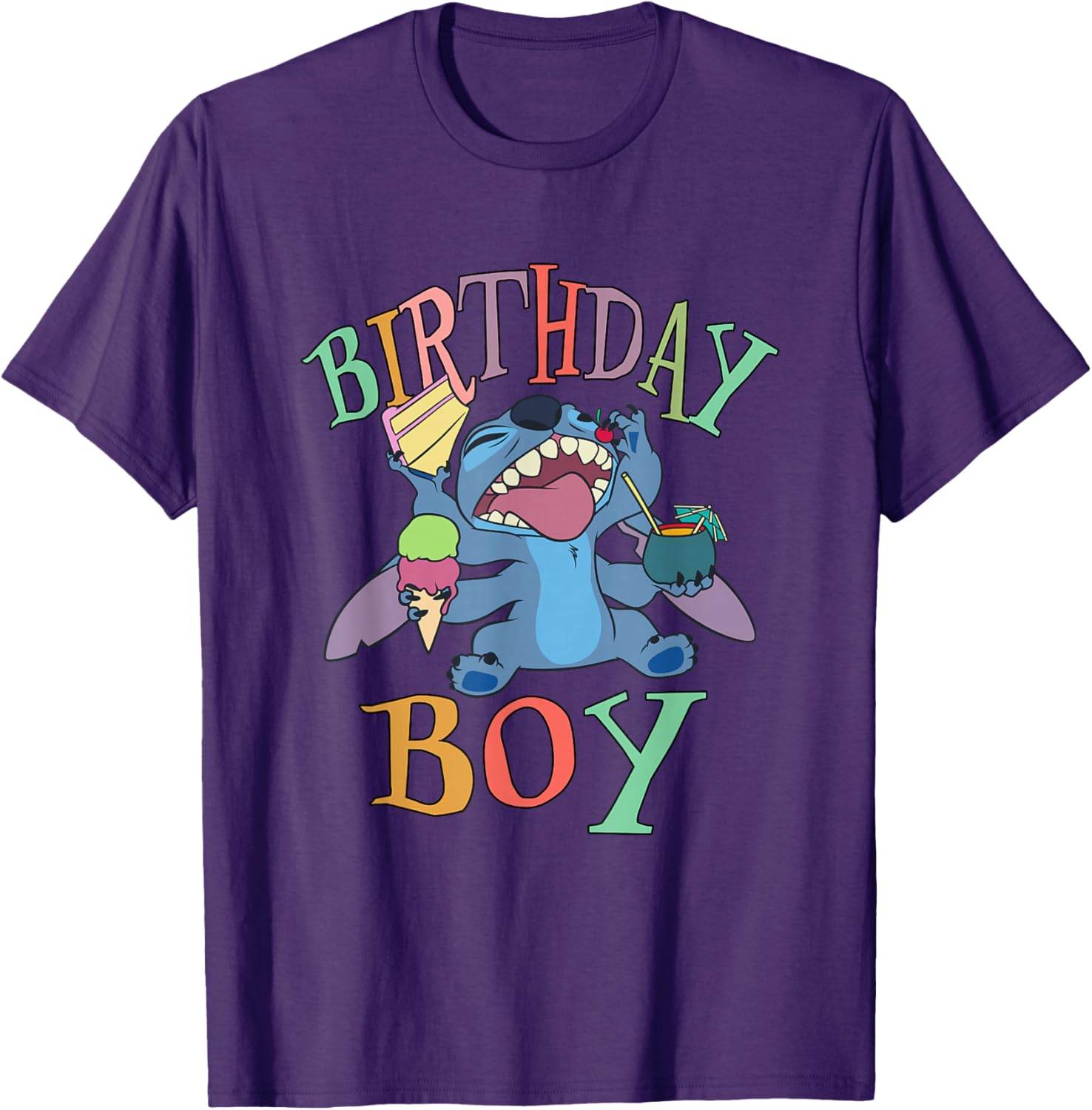 Disney Lilo and Stitch Birthday Boy T-Shirt with Fun Stitch Design - 4