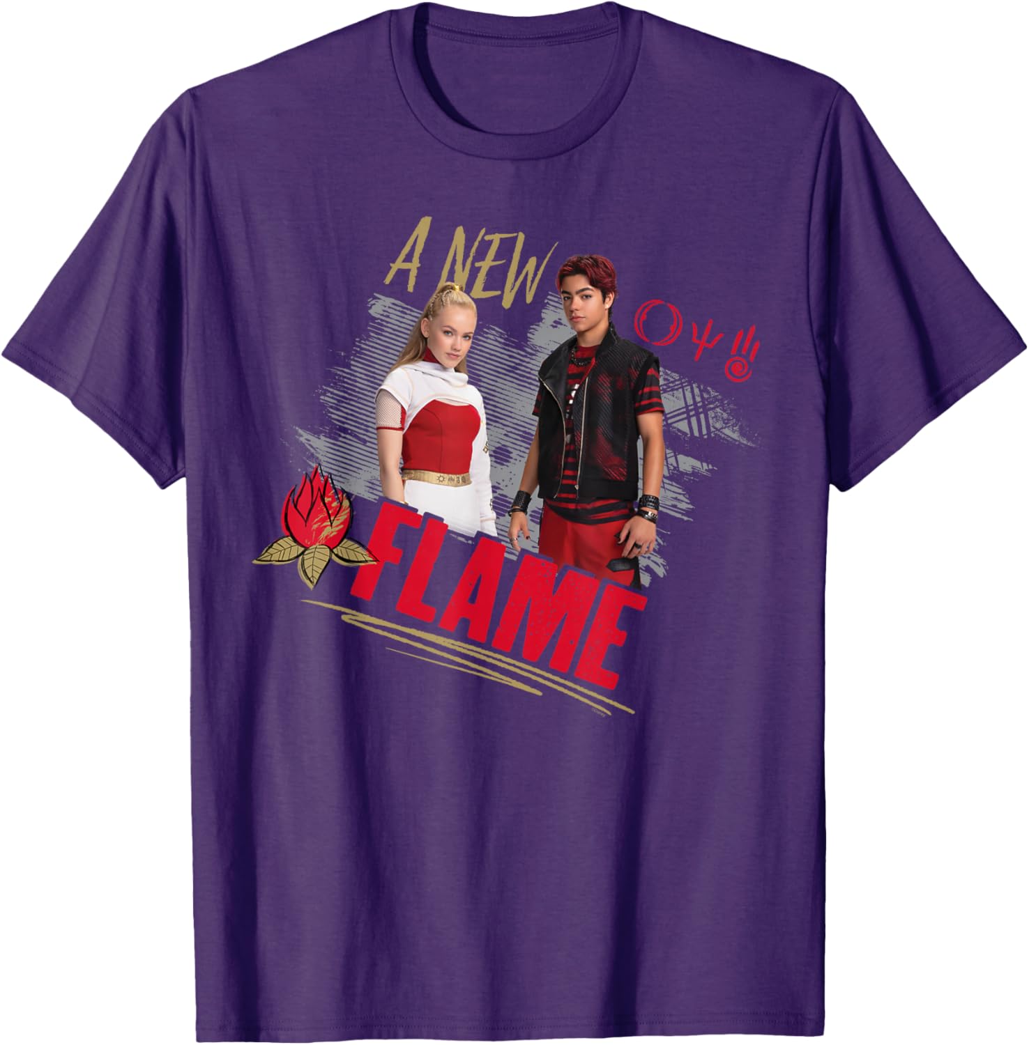Disney Zombies 4 Nova and Victor A New Flame T-Shirt for Fans - 1