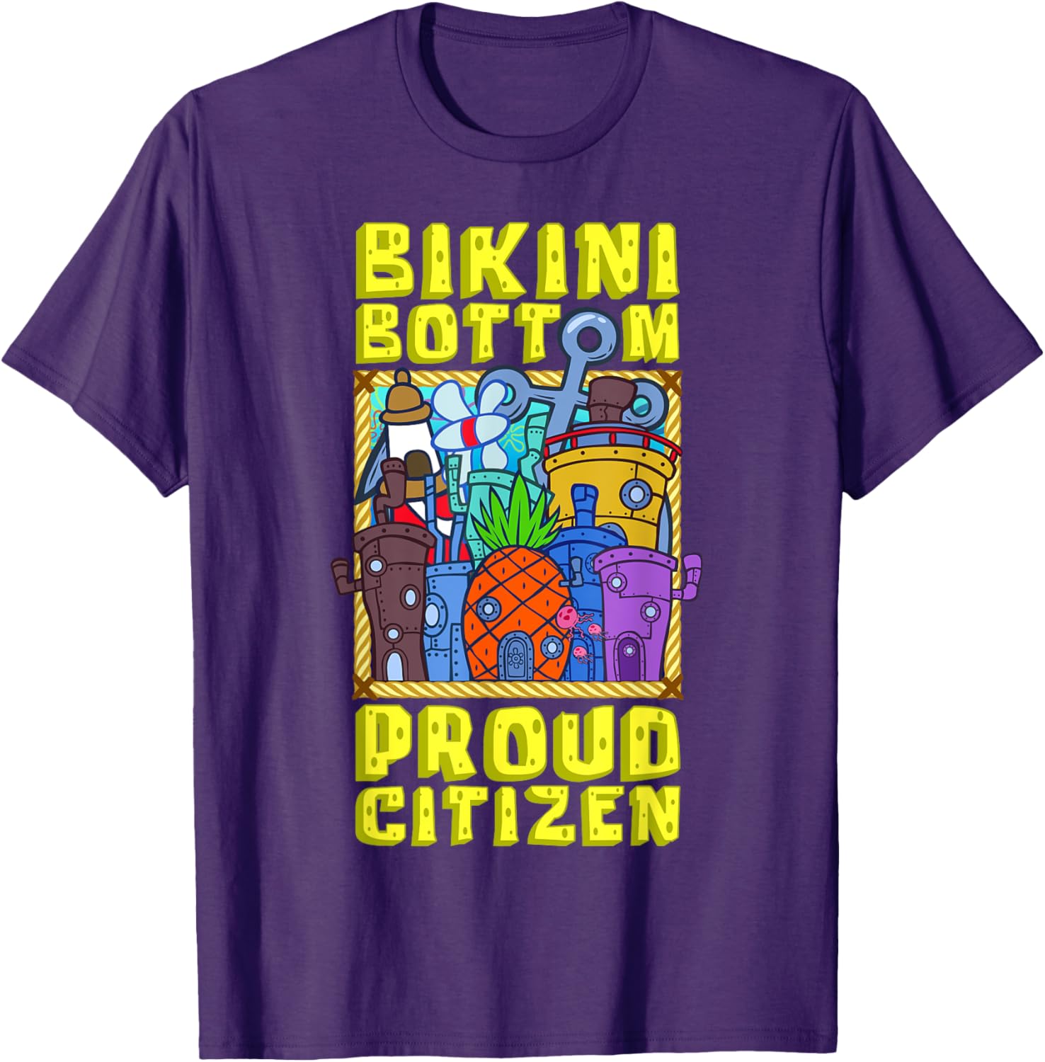 Mademark SpongeBob SquarePants Bikini Bottom Proud Citizen T-Shirt - 12