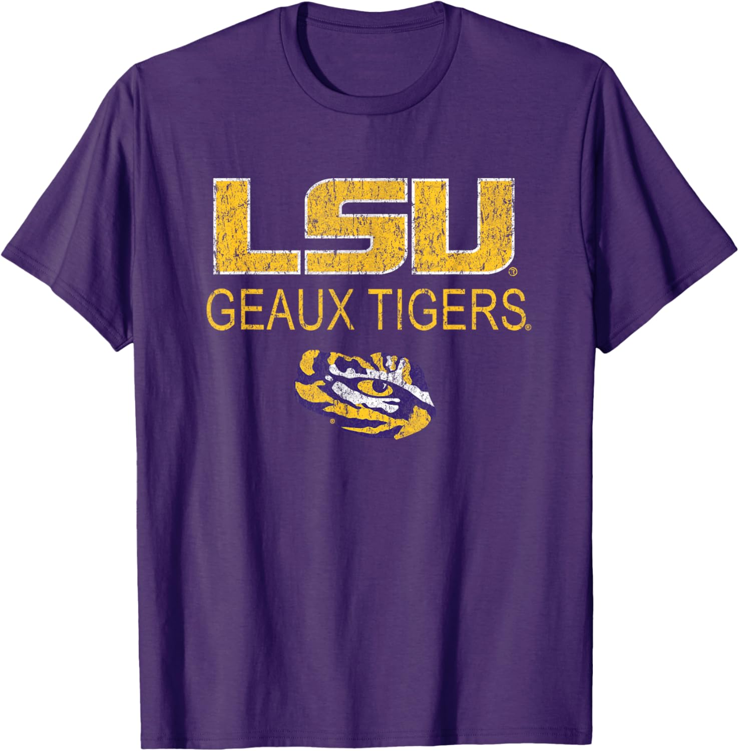 LSU Tigers Vintage All Star Purple T-Shirt for Sports Fans - 1