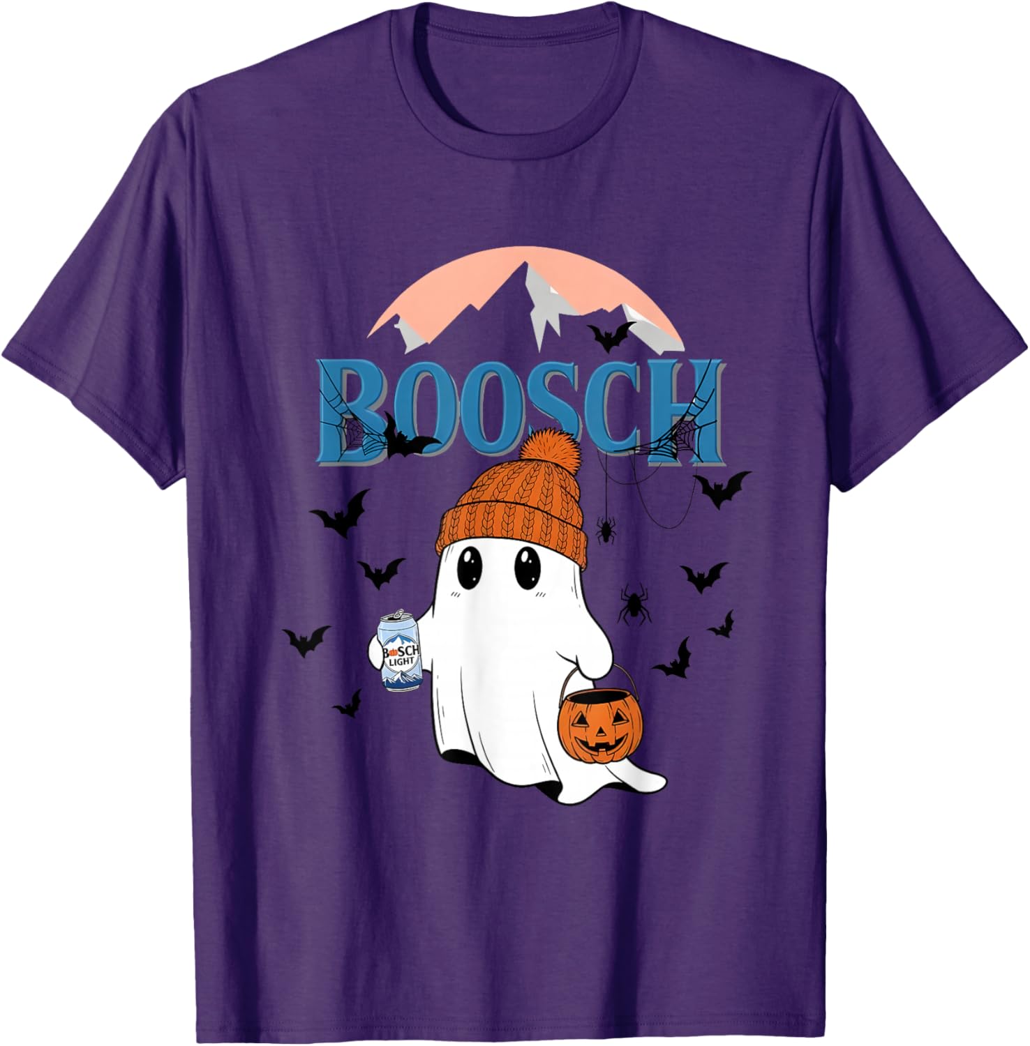 Cute Ghost Beer Pumpkins Halloween T-Shirt for Fun Holiday Spirit - 13