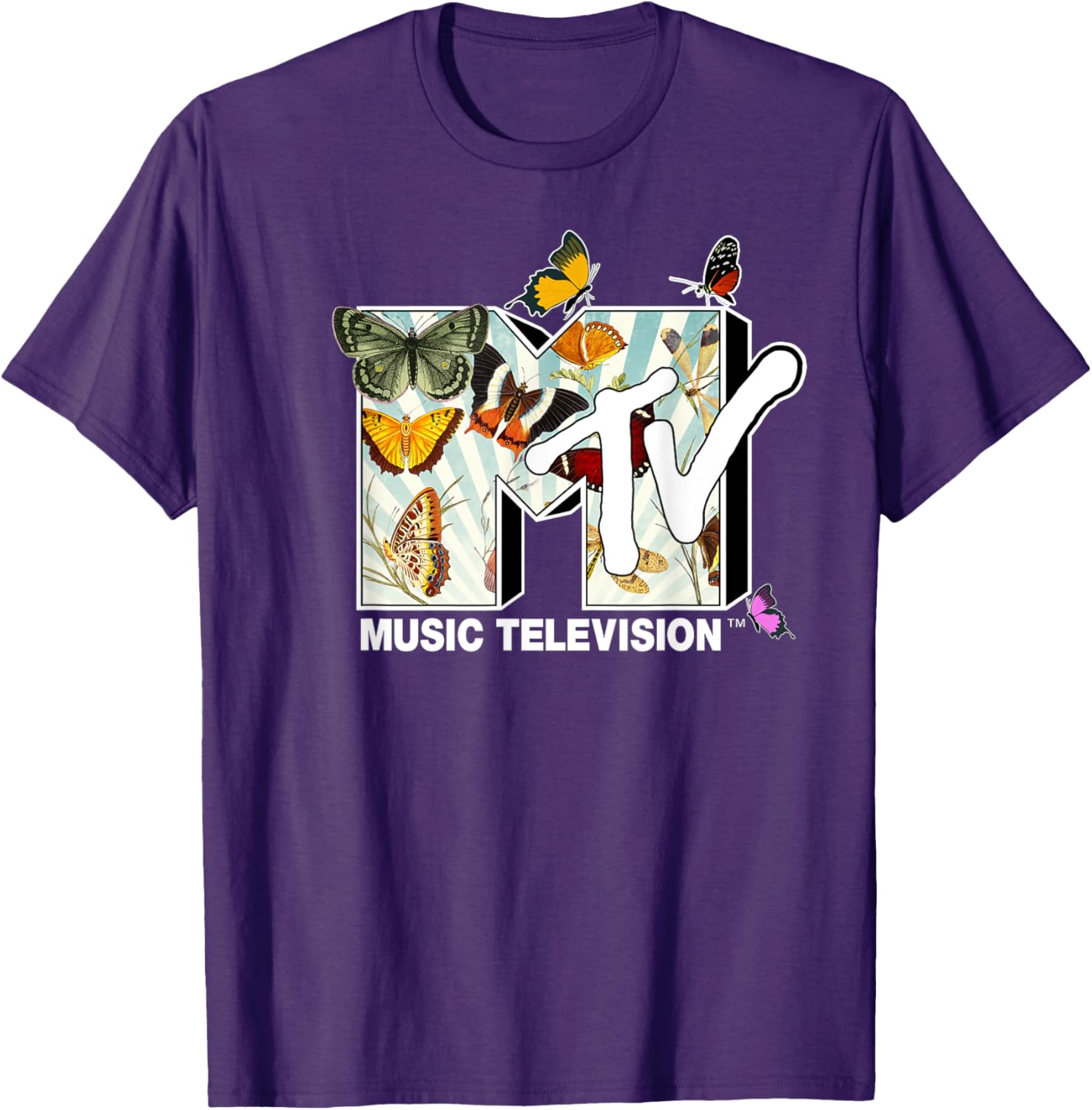 Mademark x MTV Botanical Butterflies T-Shirt for Stylish Comfort - 1