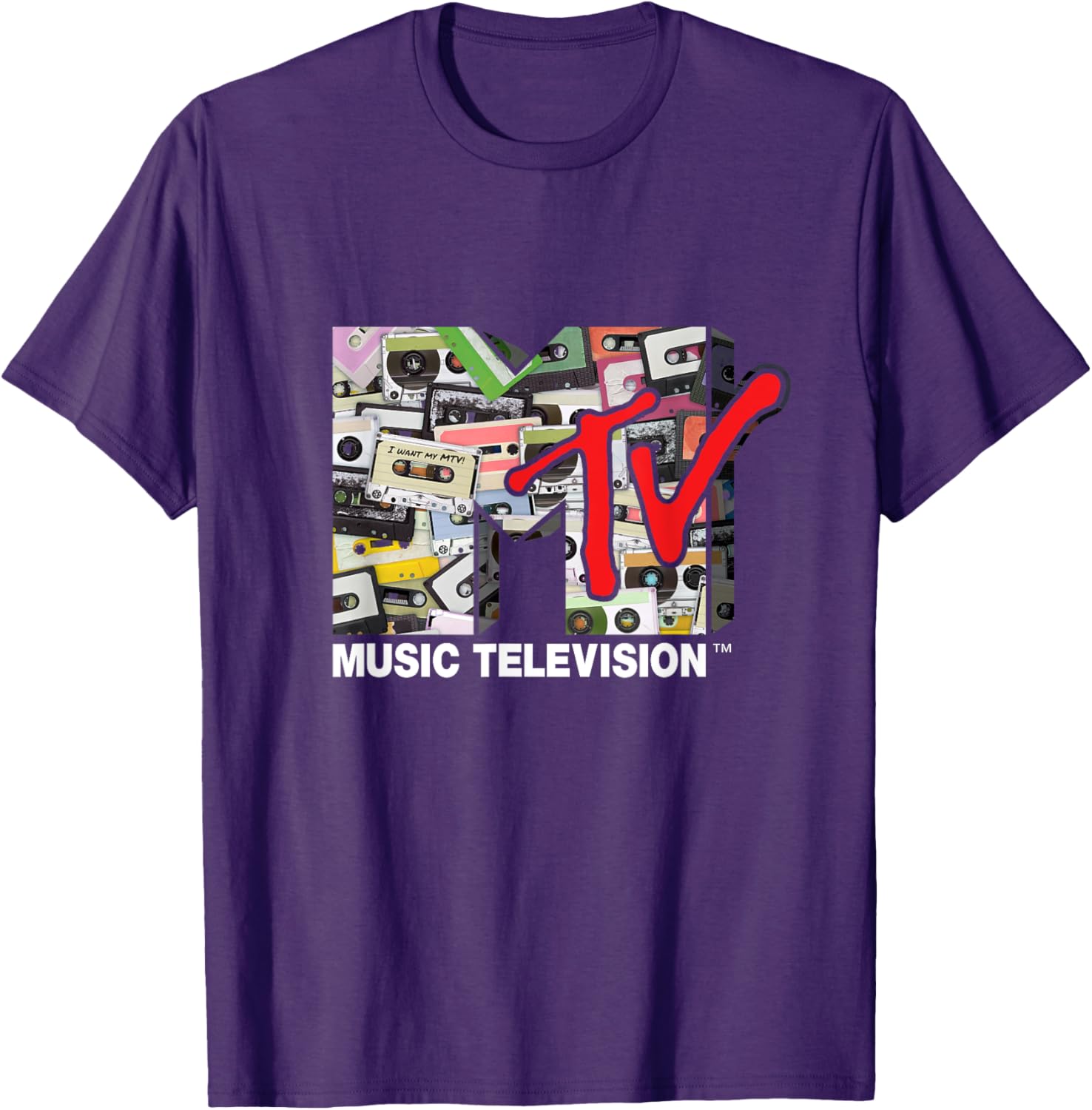 Mademark x MTV Retro 80s Cassette Tapes Remix T-Shirt for Vintage Style - 6
