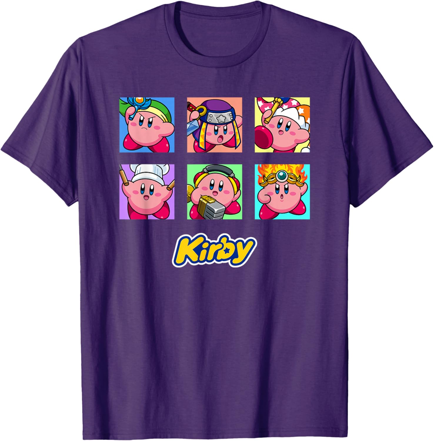 Kirby Selected Abilities Collage Pop Art Full Color T-Shirt for Fans - 4