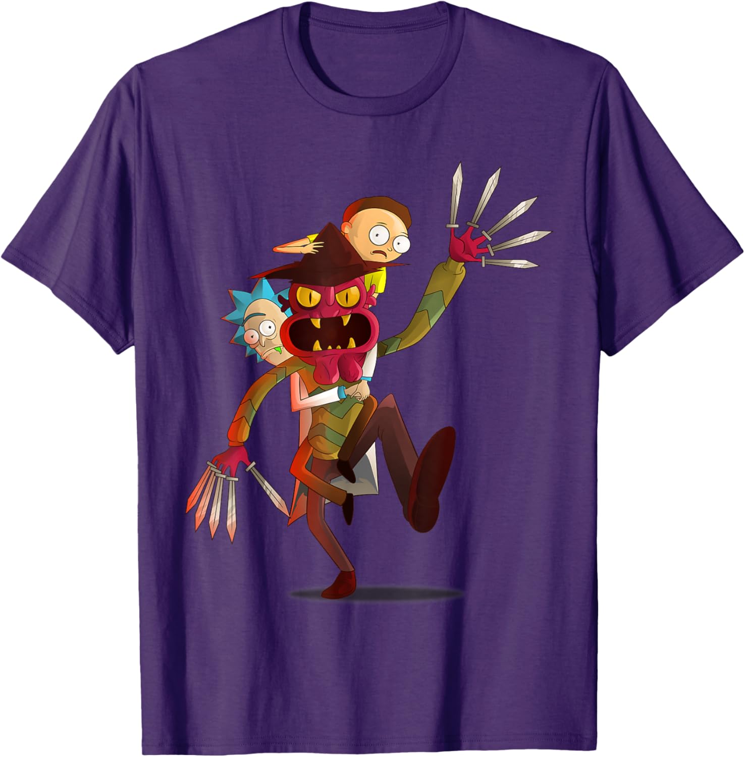 Mademark Rick and Morty Nightmare on Scary Street T-Shirt for Fans - 12