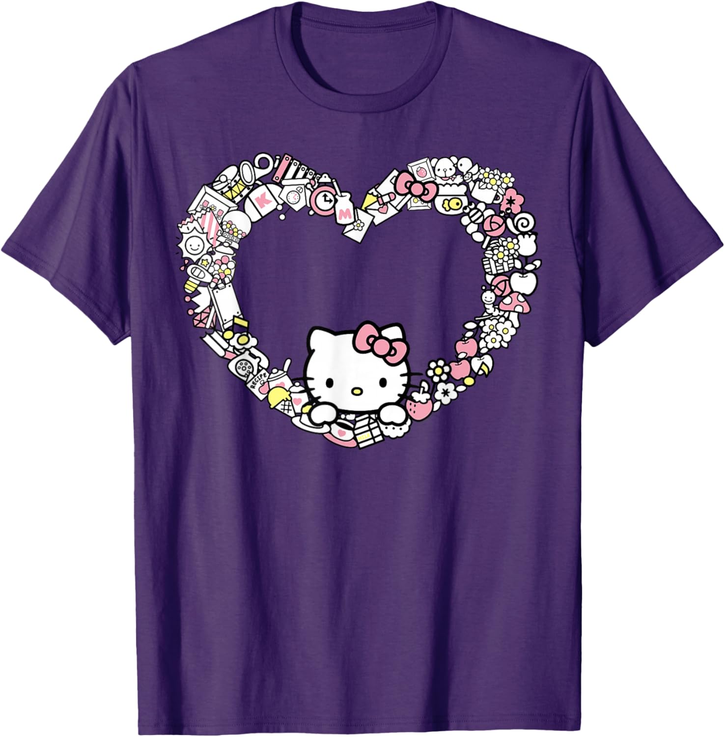 Adorable Hello Kitty Heart Favorite Things T-Shirt for Fans and Collectors - 1