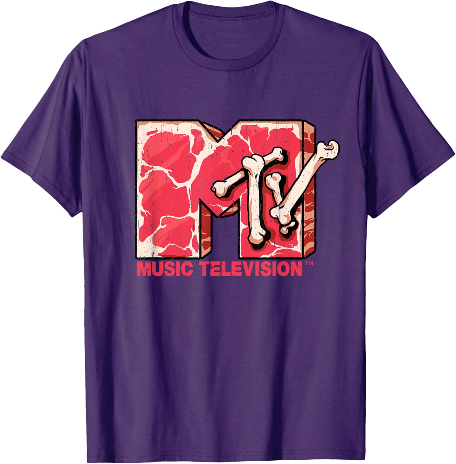 Mademark x MTV Beef Steak Logo T-Shirt for Music Lovers and Foodies - 5