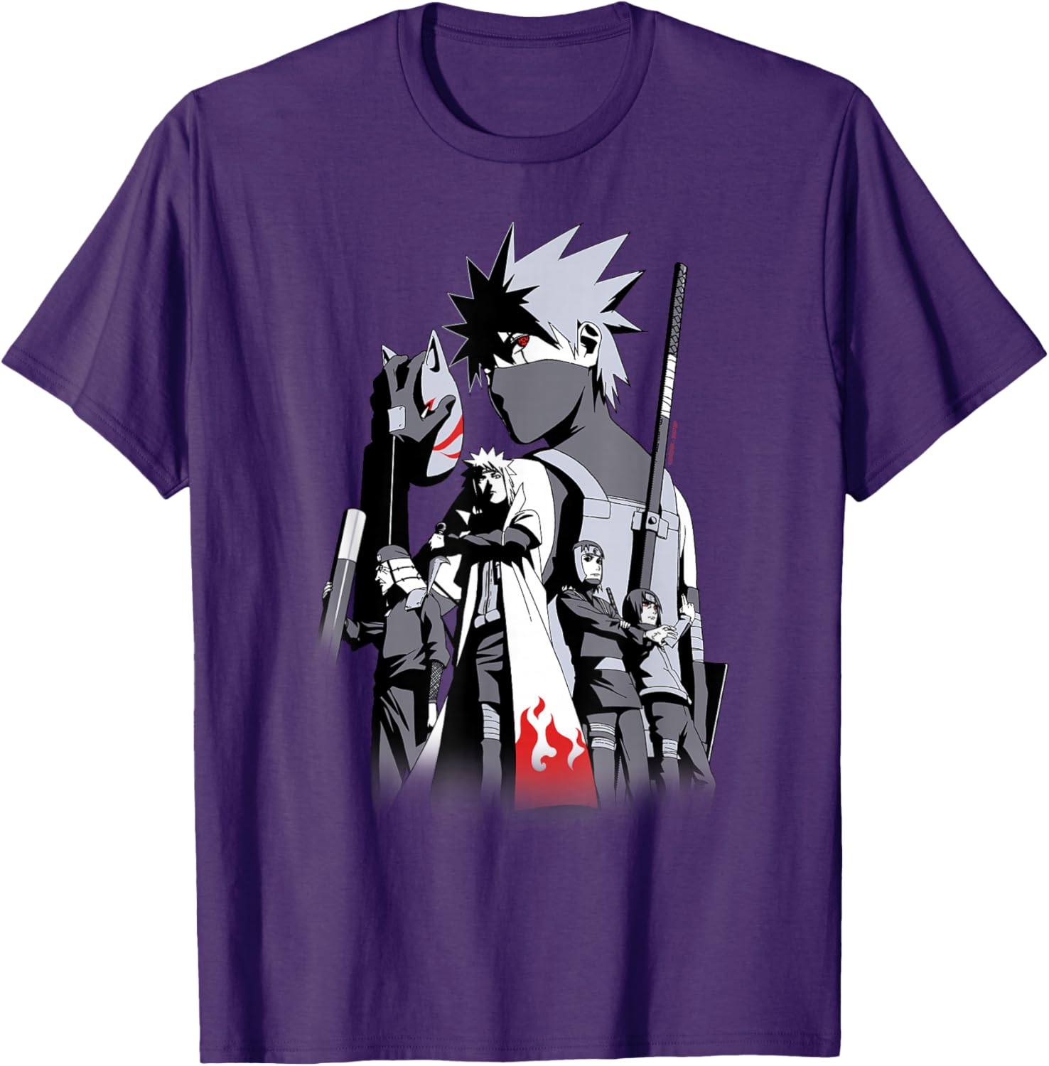 Naruto Shippuden Kakashi Story Limited Edition Colorful T-Shirt - 6