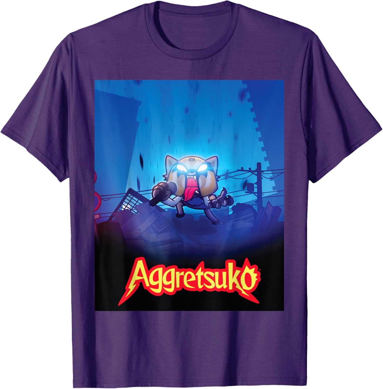 Aggretsuko Season 2 Rage Poster Art T-Shirt for Fans and Collectors - 10