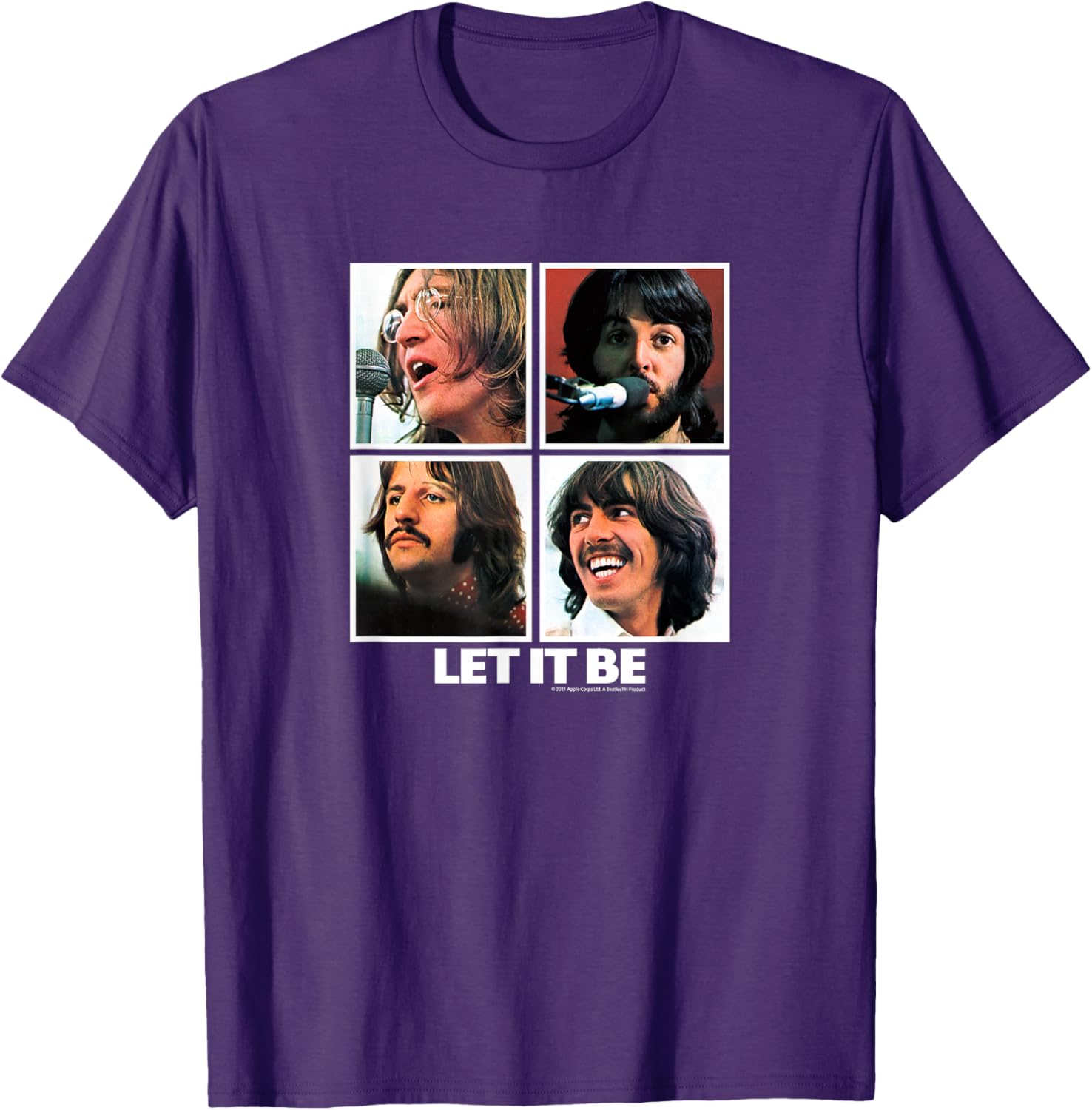 The Beatles Let it Be Square T-Shirt for Music Lovers and Fans - 14