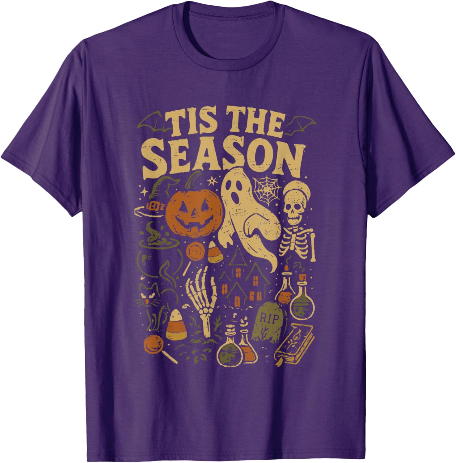 Spooky Season Pumpkin Witch Halloween Vibes T-Shirt for Festive Fun - 20