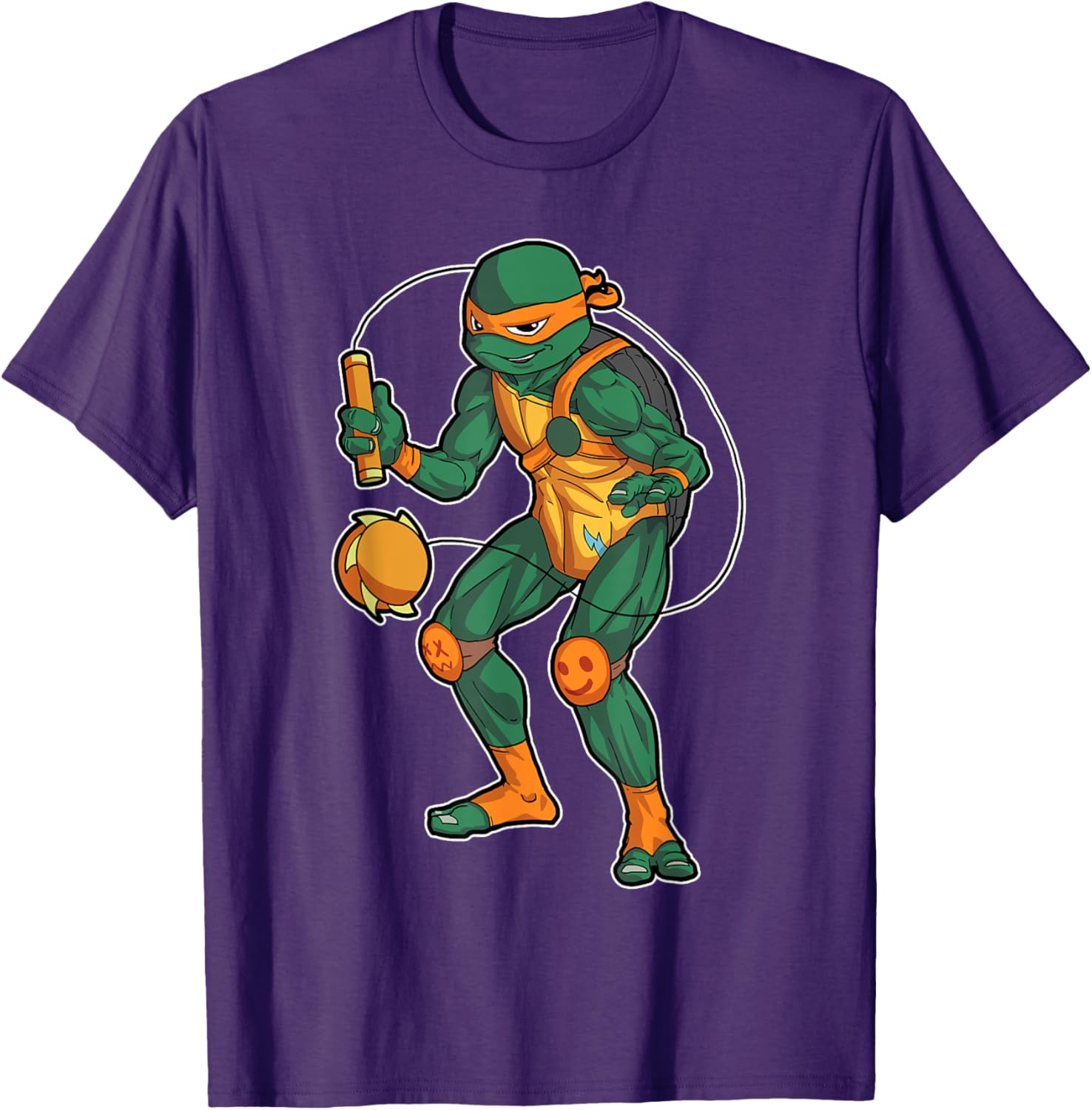 Mademark Teenage Mutant Ninja Turtles Michelangelo Kusari Fundo T-Shirt - 7