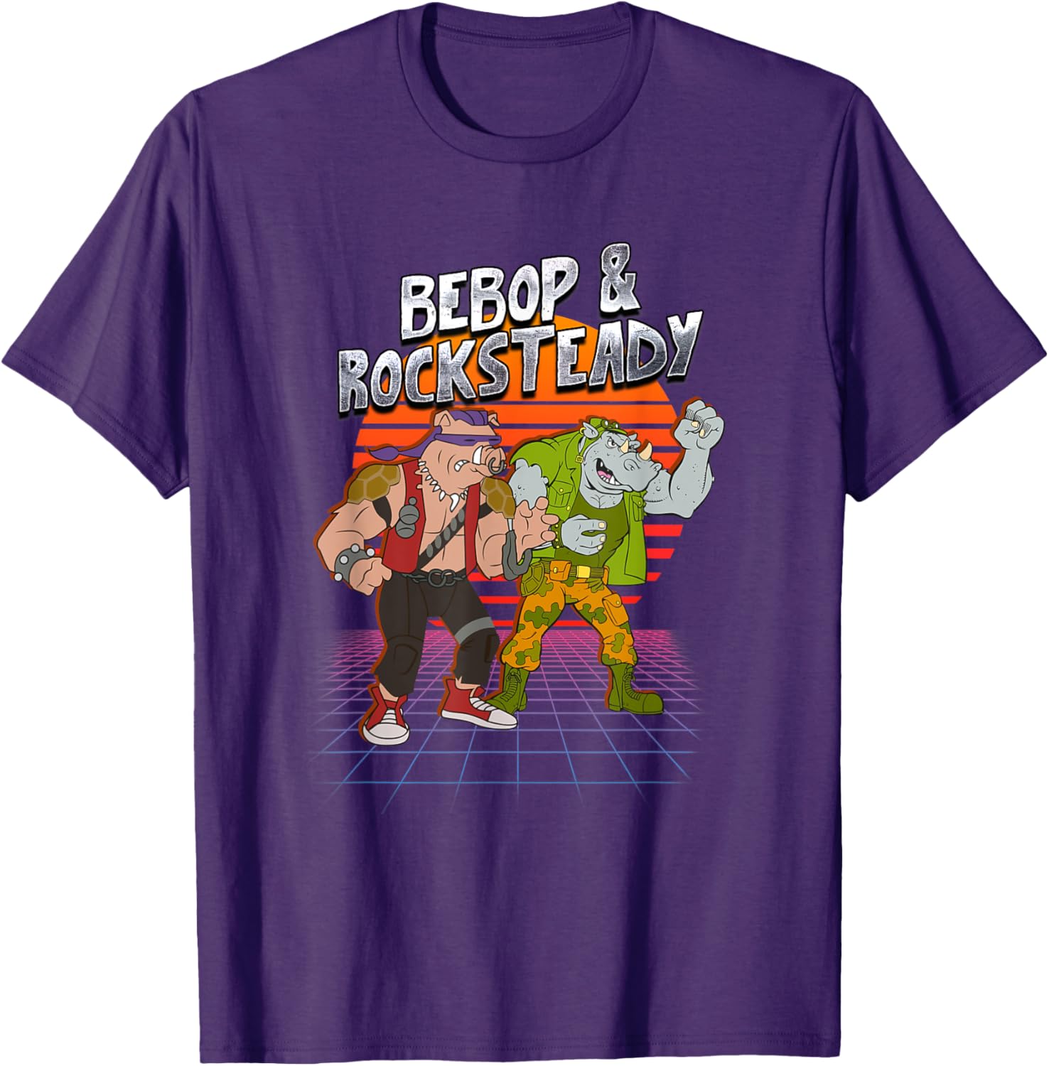 Mademark x TMNT Bebop and Rocksteady Retro Style T-Shirt for Fun Fashion - 9