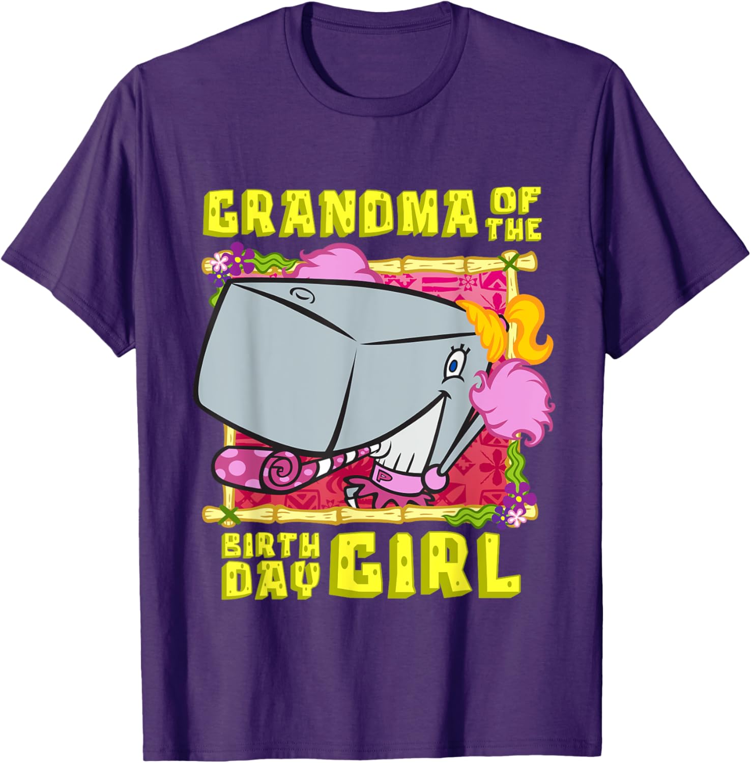 SpongeBob Pearl Grandma T-Shirt for Birthday Girls - Fun Grandmother Gift - 16