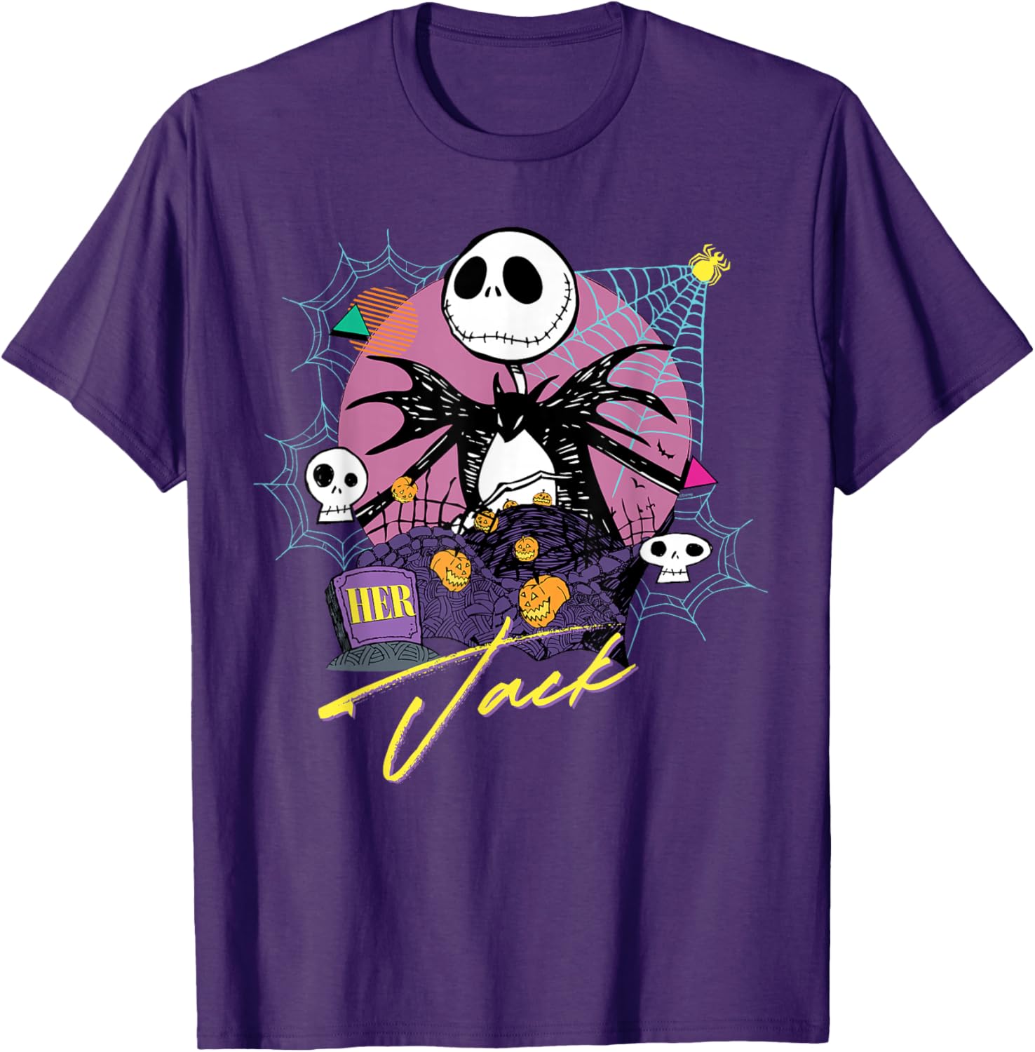 Disney The Nightmare Before Christmas Matching Her Jack T-Shirt for Fans - 27