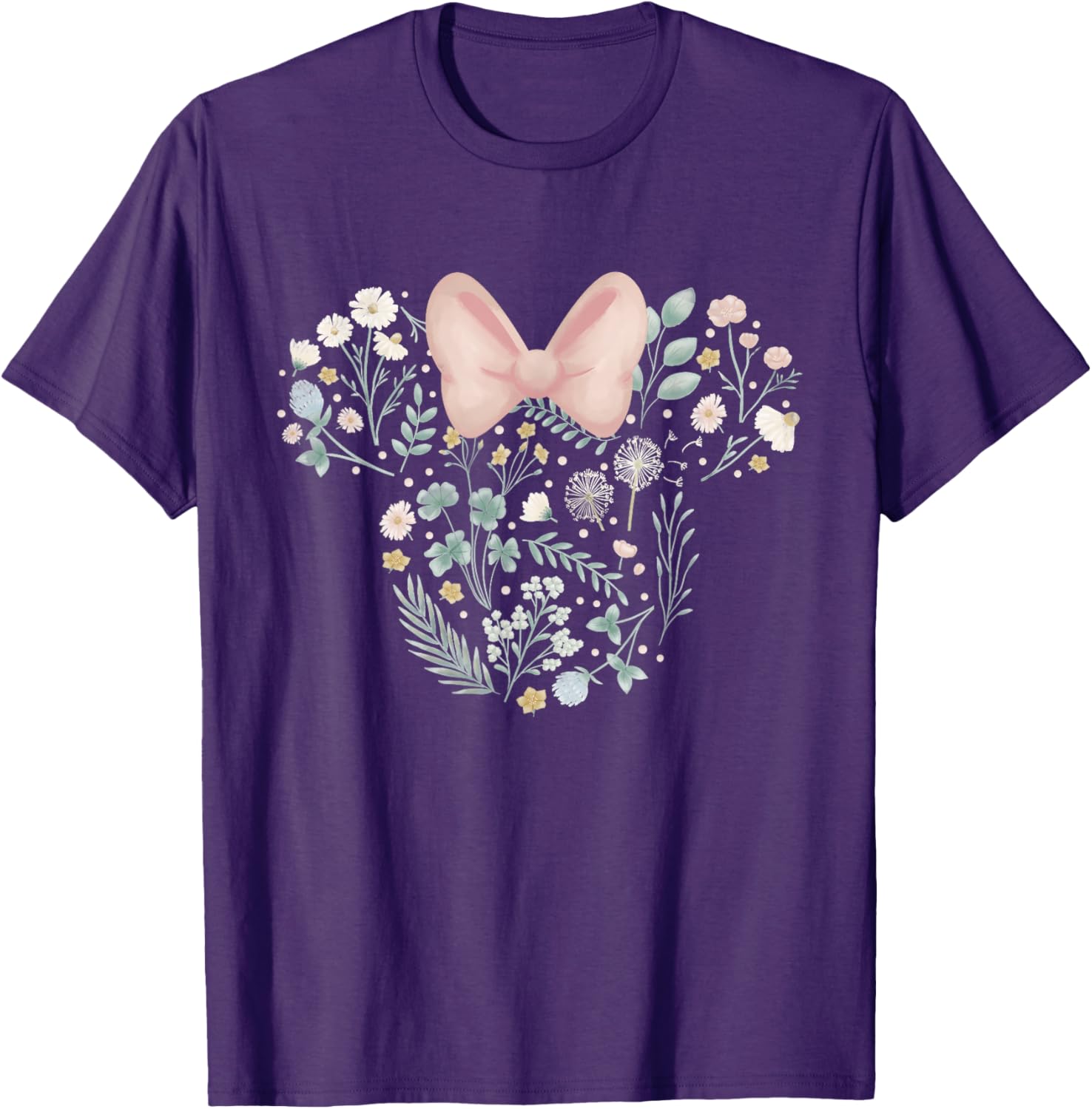 Disney Minnie Mouse Spring Flowers T-Shirt for Stylish Kids and Adults - 7