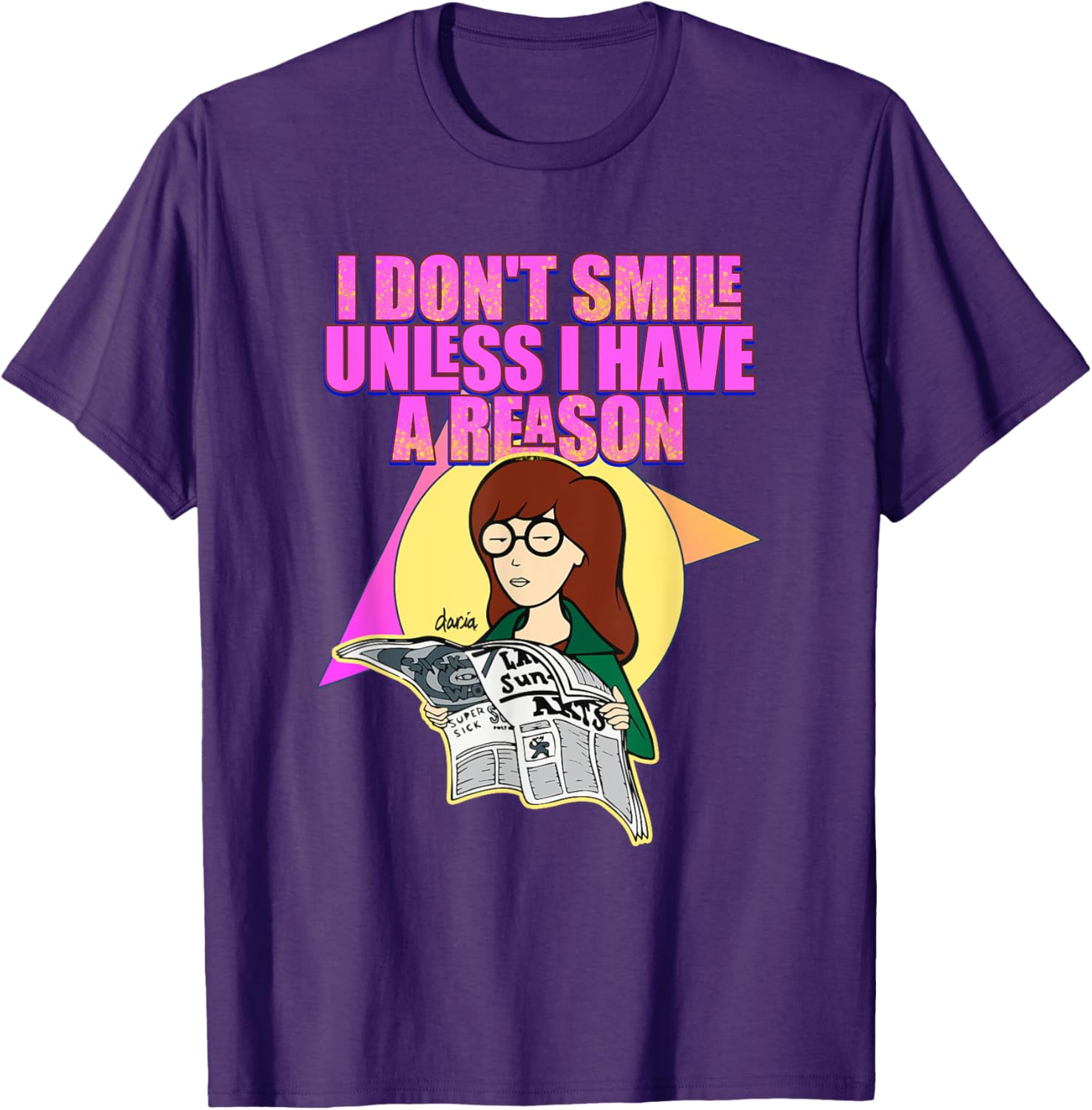 Mademark x Daria I Don't Smile Unless I Have a Reason T-Shirt for Women - 2