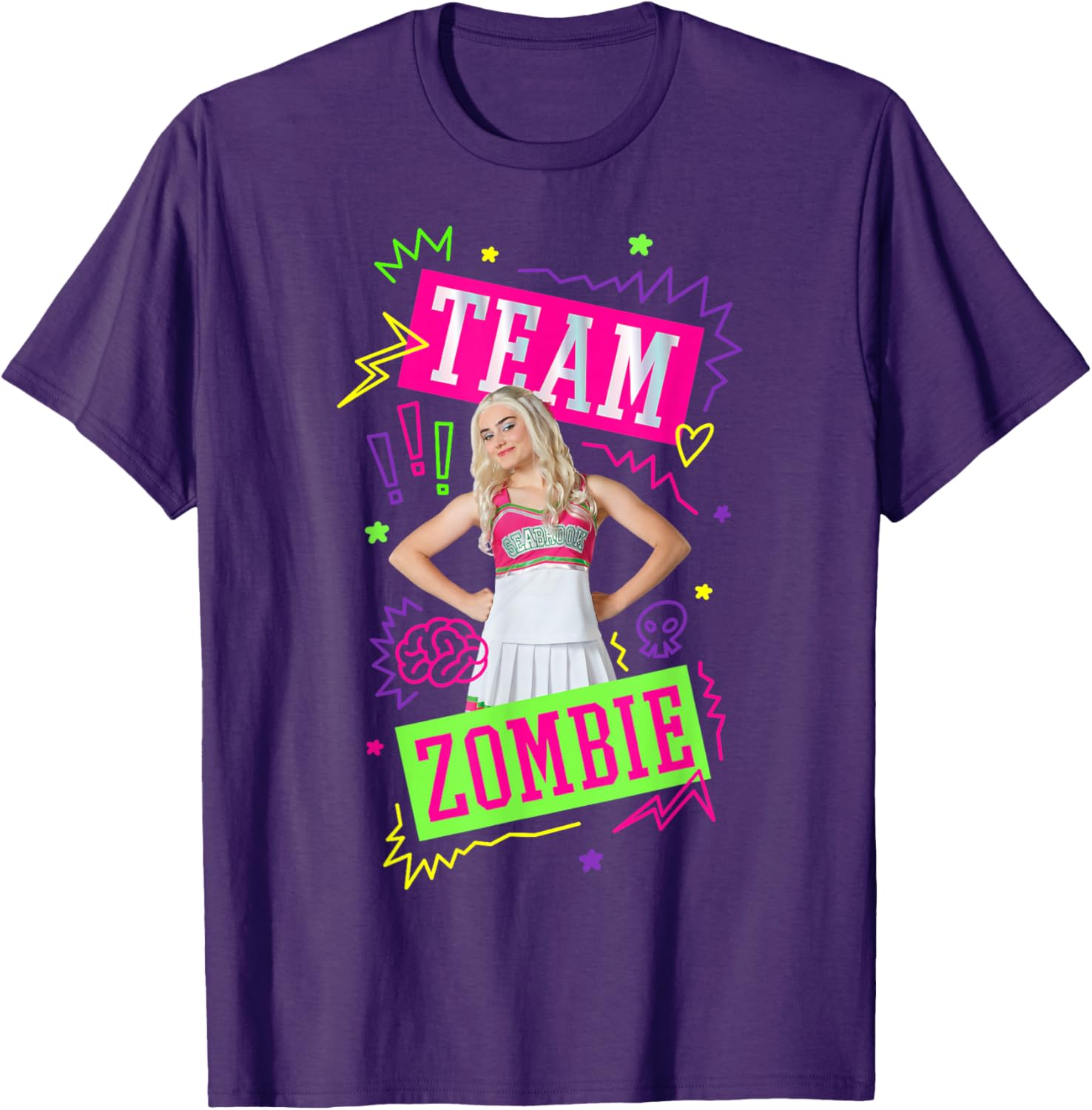 Disney Zombies Addison Team Poster T-Shirt for Fans of Fun Style - 4