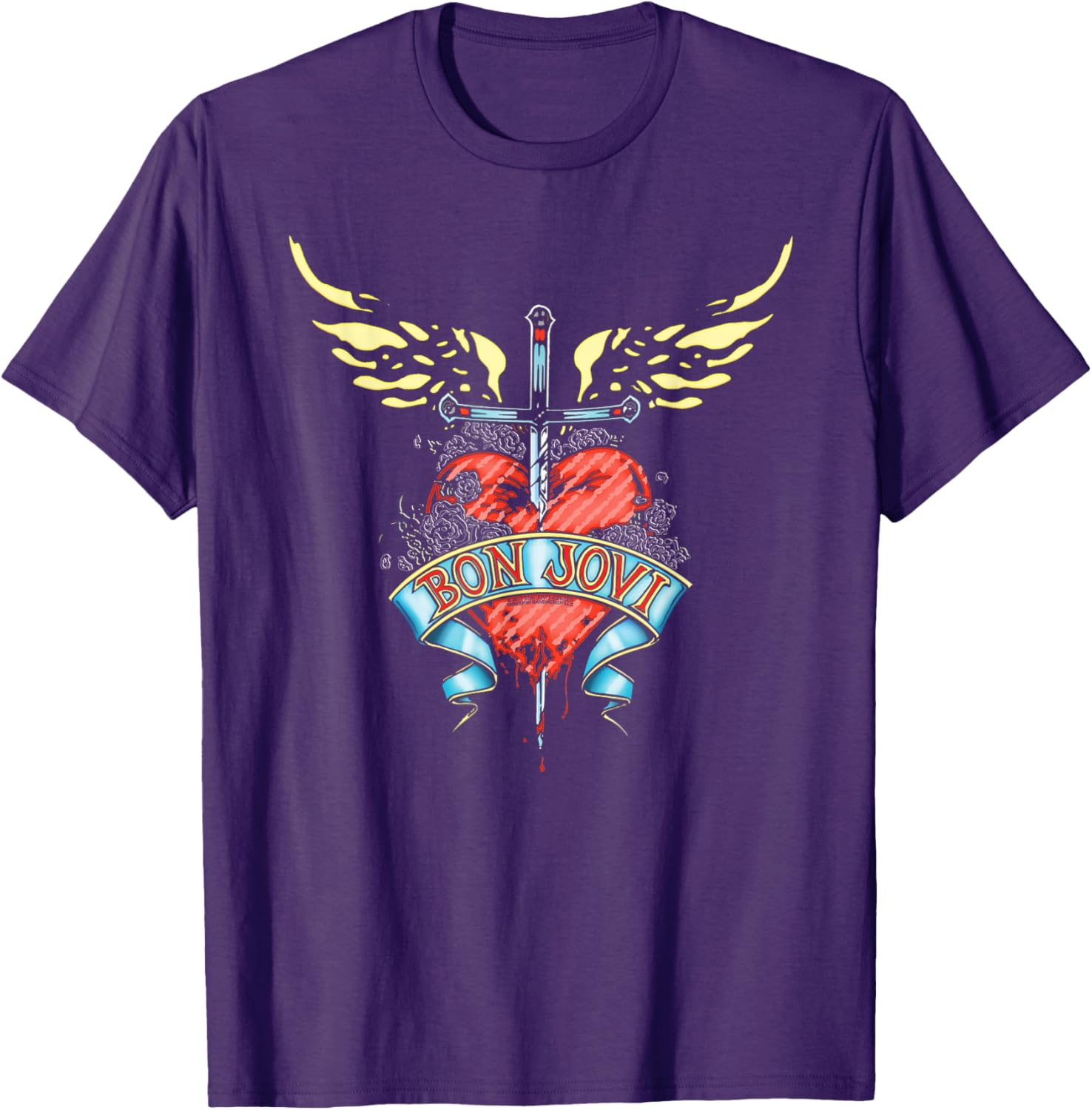 Bon Jovi Daggered Graphic T-Shirt for Music Fans and Rock Lovers - 5