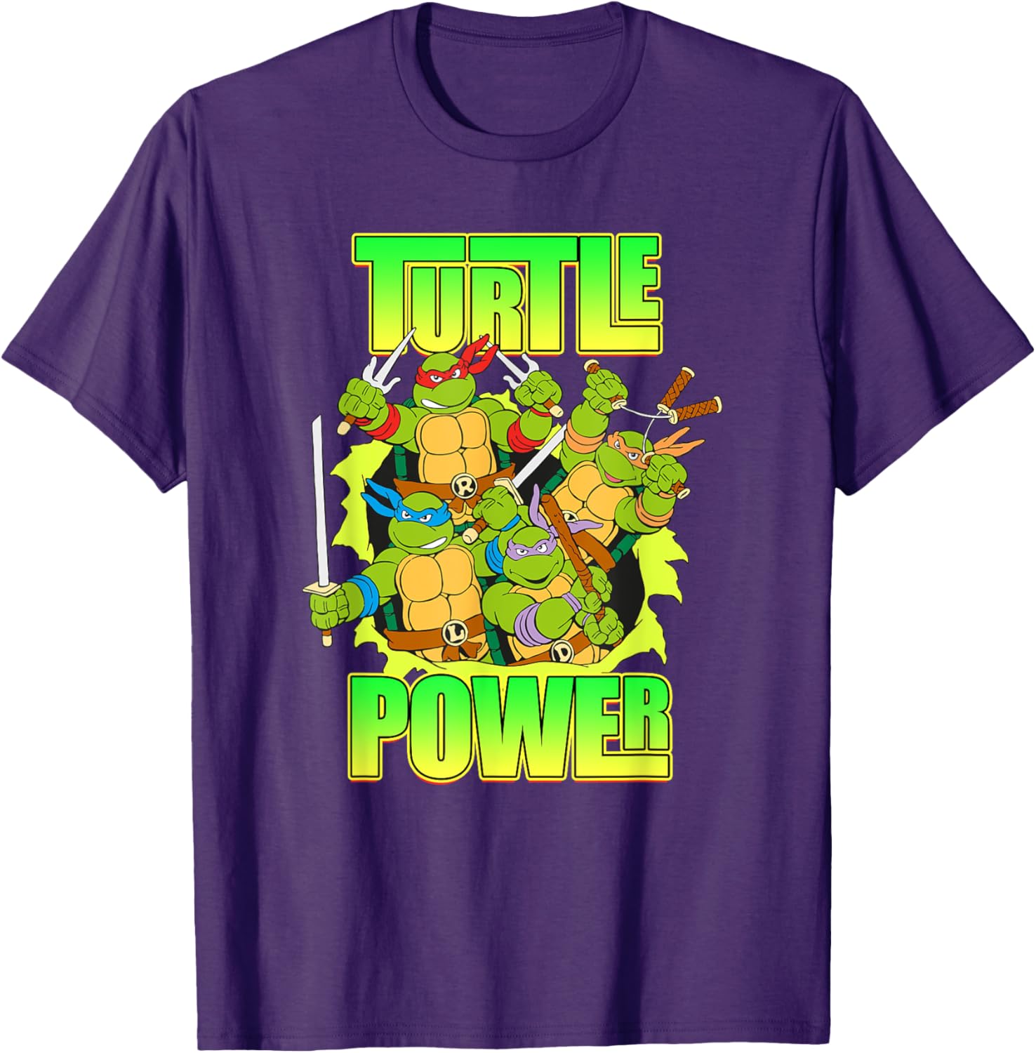 Mademark Teenage Mutant Ninja Turtles Retro Turtle Power T-Shirt - 16