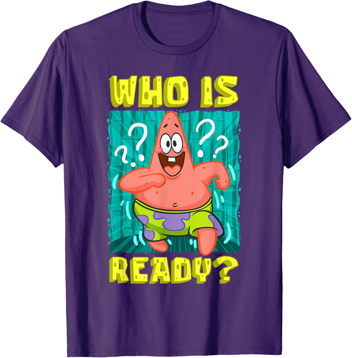 Mademark SpongeBob Patrick Star Ready Funny T-Shirt for Fans - 13