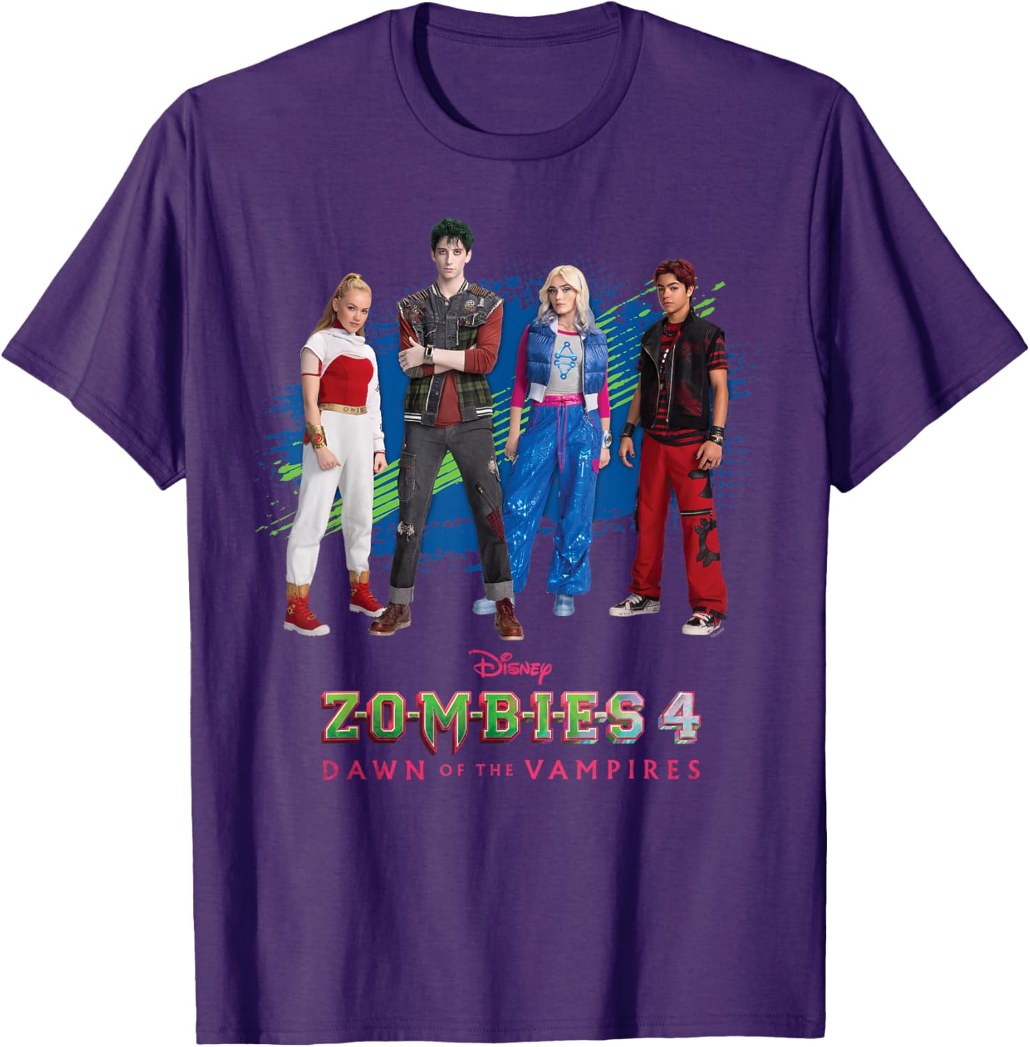 Disney Zombies 4 T-Shirt Featuring Nova, Victor, Zed, and Addison Logo - 6