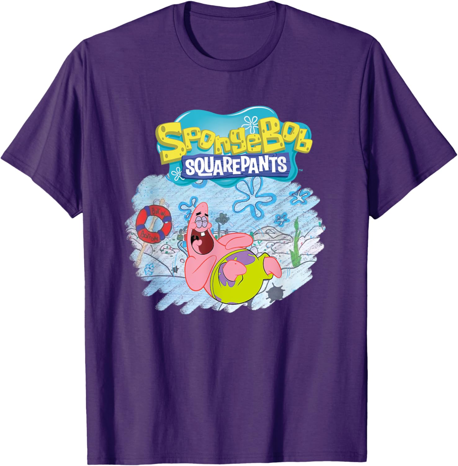 Mademark x SpongeBob SquarePants Patrick Star Happy T-Shirt for Fans - 1