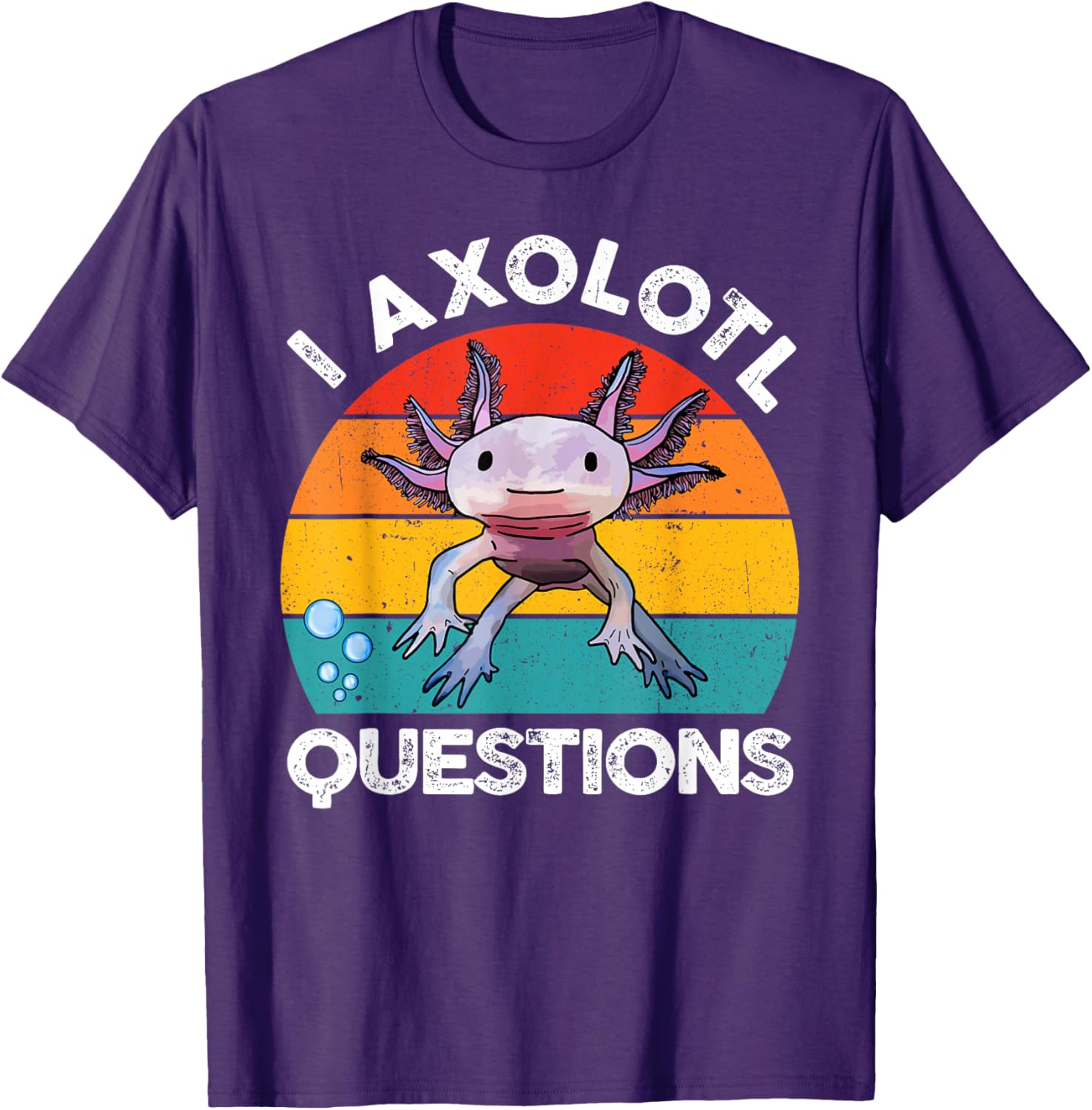 Cute Axolotl Questions Graphic Kids T-Shirt Fun and Stylish Gift for Kids - 5
