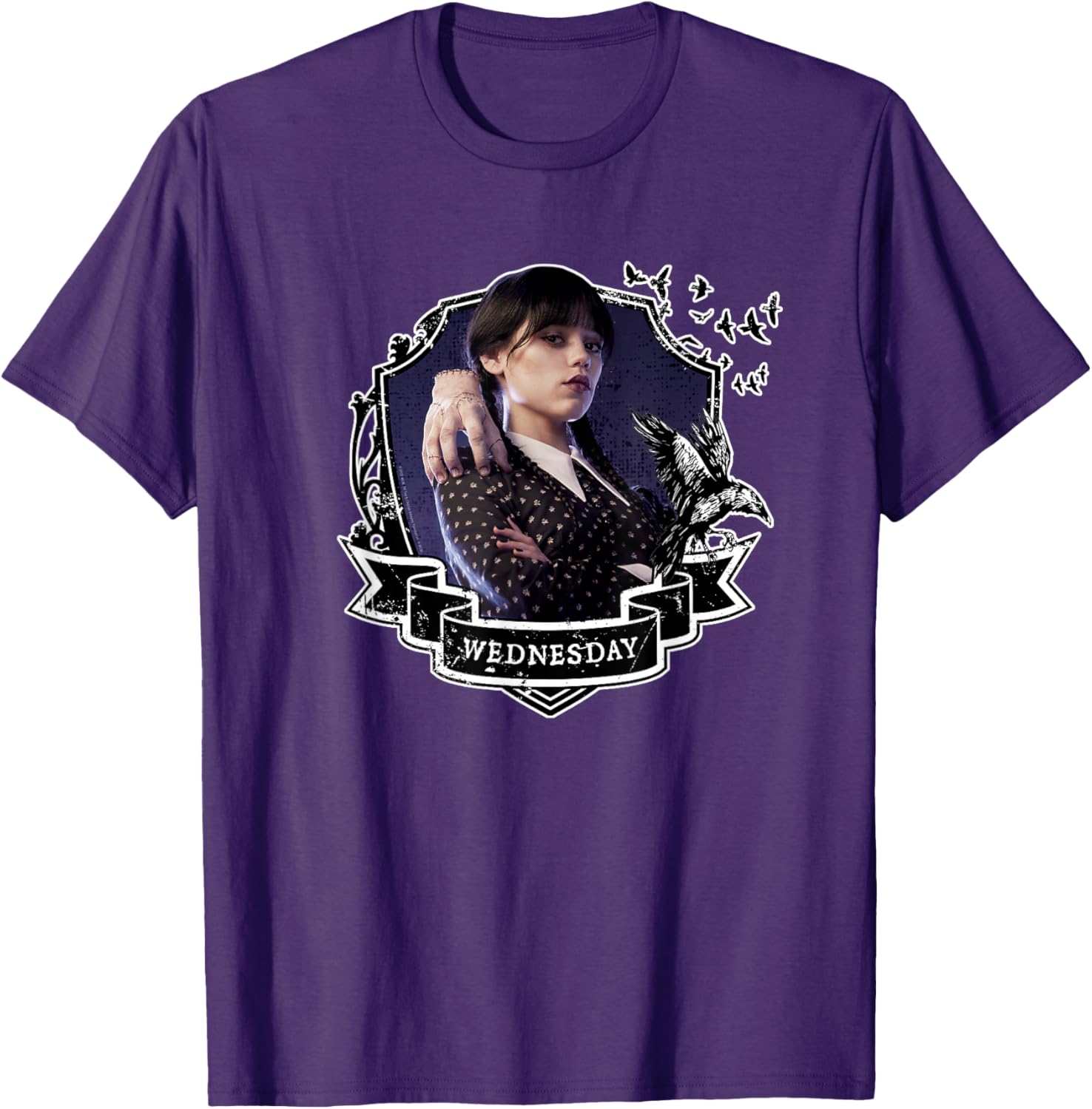 Wednesday Nevermore Graphic T-Shirt for Fans of Iconic Wednesday Style - 7