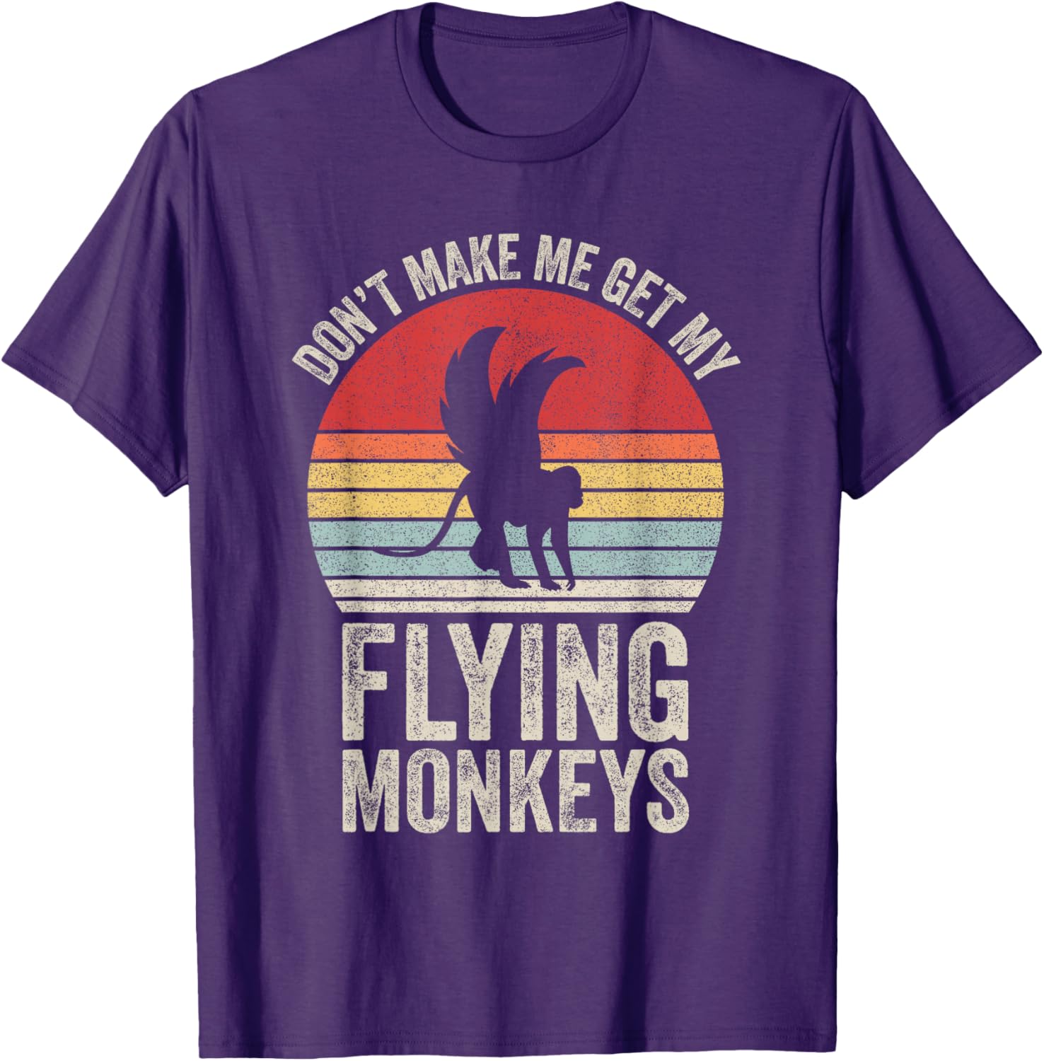 Vintage Retro Flying Monkeys T-Shirt for Fun Lovers and Gift Ideas - 4