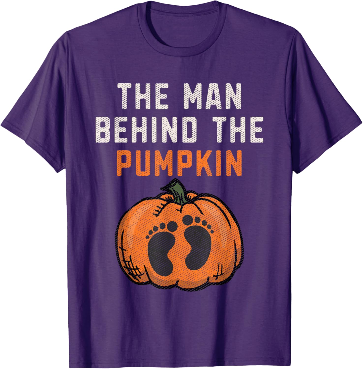Funny Pumpkin Dad Halloween Pregnancy Reveal T-Shirt for Expecting Fathers - 12