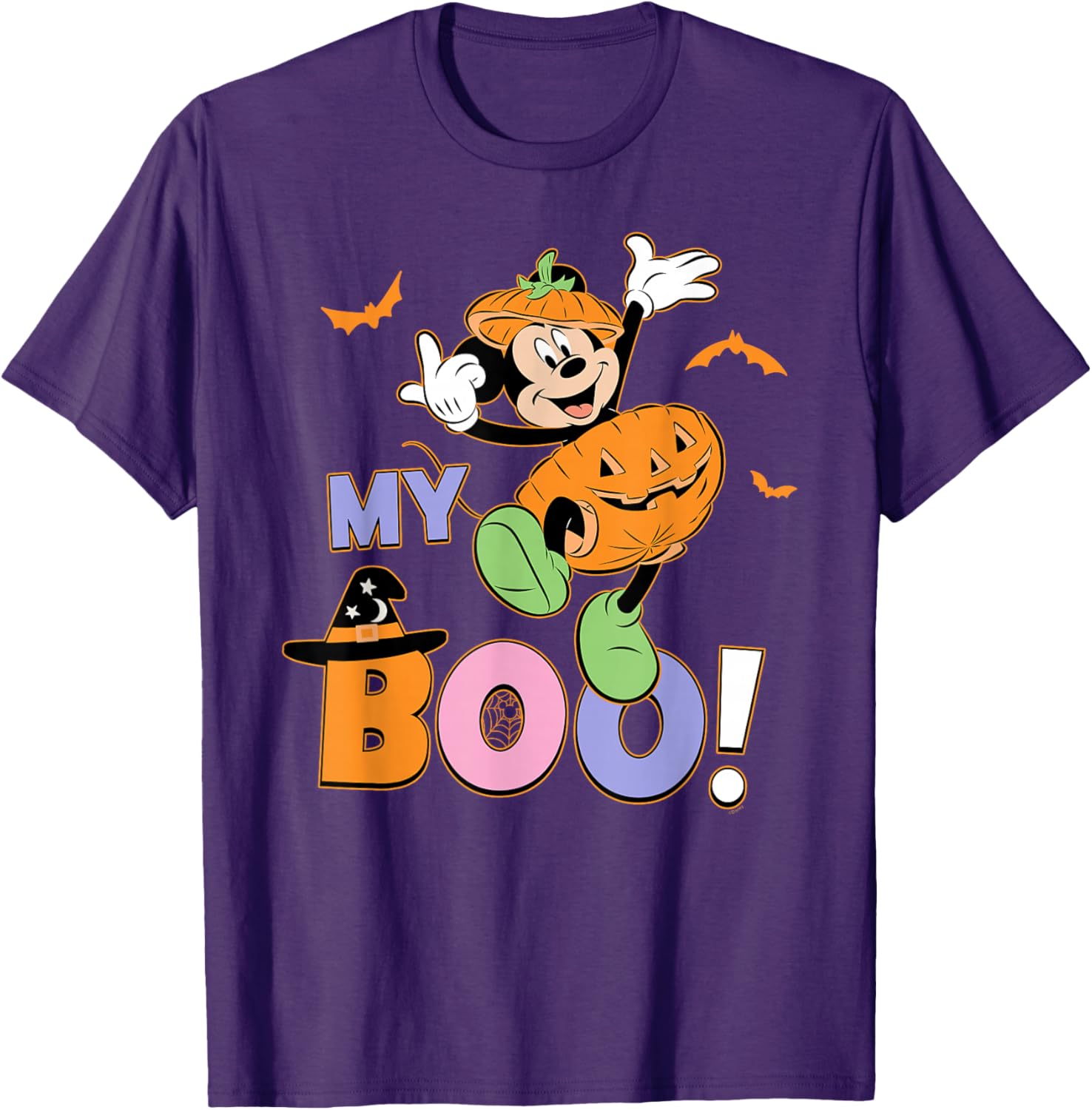 Disney Mickey Mouse My Boo Couples Halloween T-Shirt for Fun Halloween Style - 29