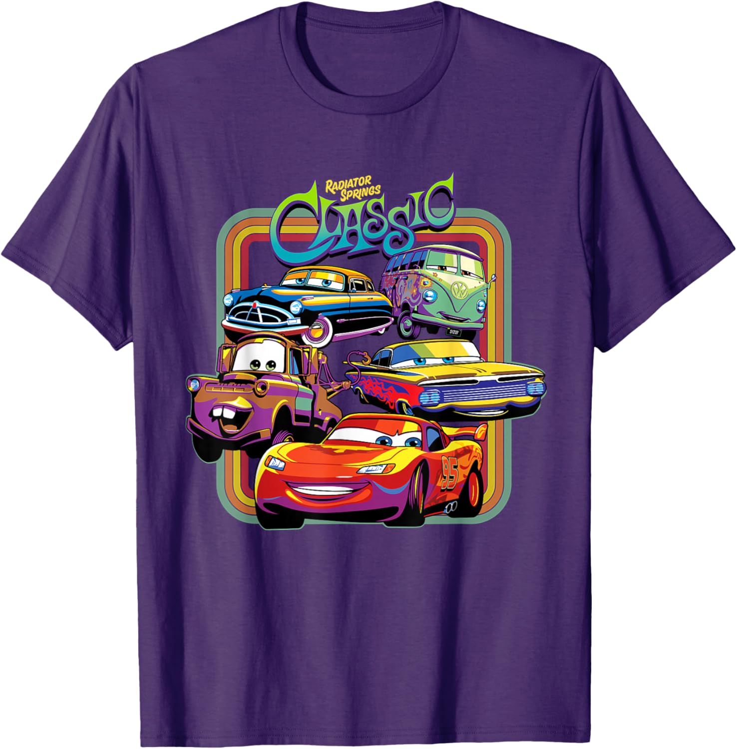 Disney PIXAR Cars Radiator Springs Classic T-Shirt for Kids and Adults - 8