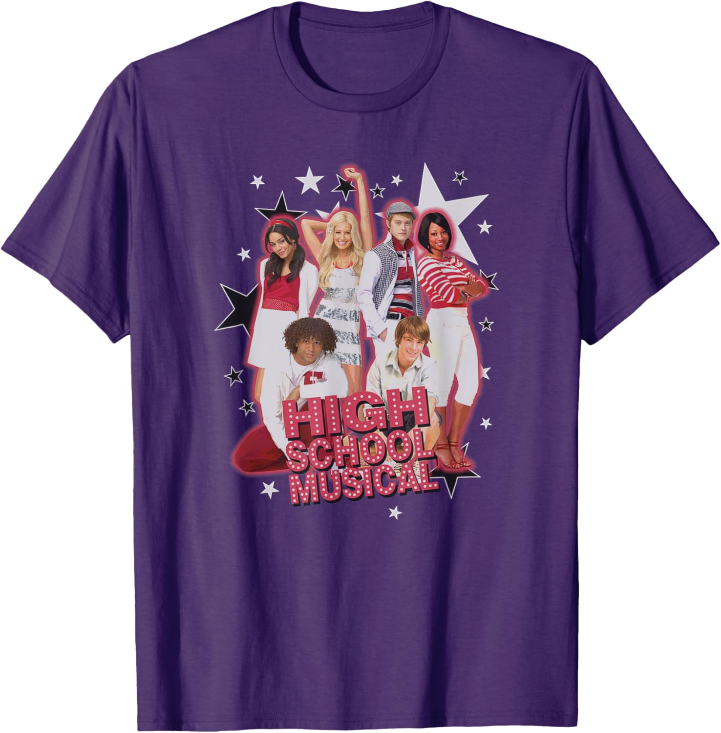 Disney High School Musical Vintage Group Shot T-Shirt for Fans - 7