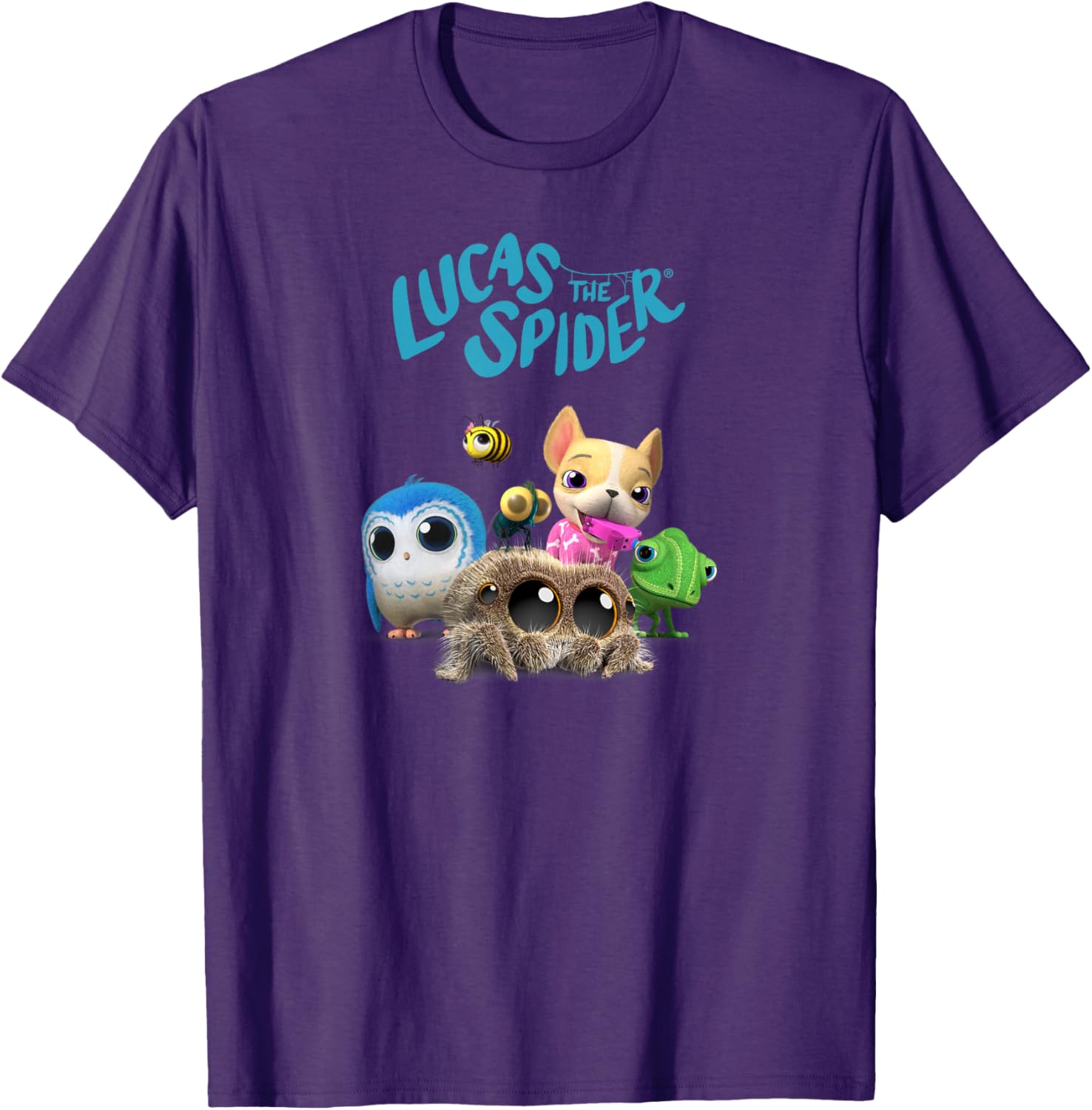 Lucas the Spider and Friends Cute T-Shirt for Kids and Adults - 14